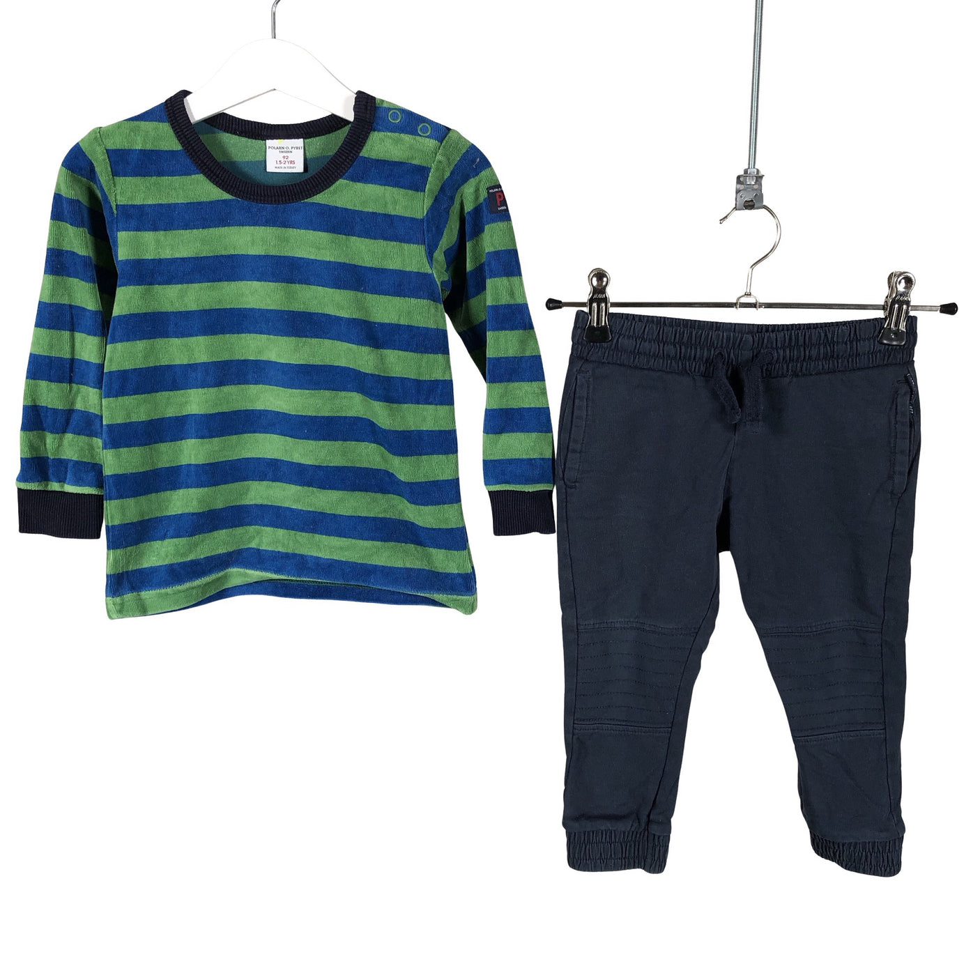 Unisex Polarn O. Pyret - Sweatshirt, size 86 - 92 - Blue (1)
