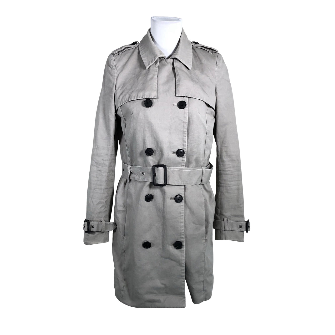 Unisex Selected - Trench coat, size 36 - Gray (1)