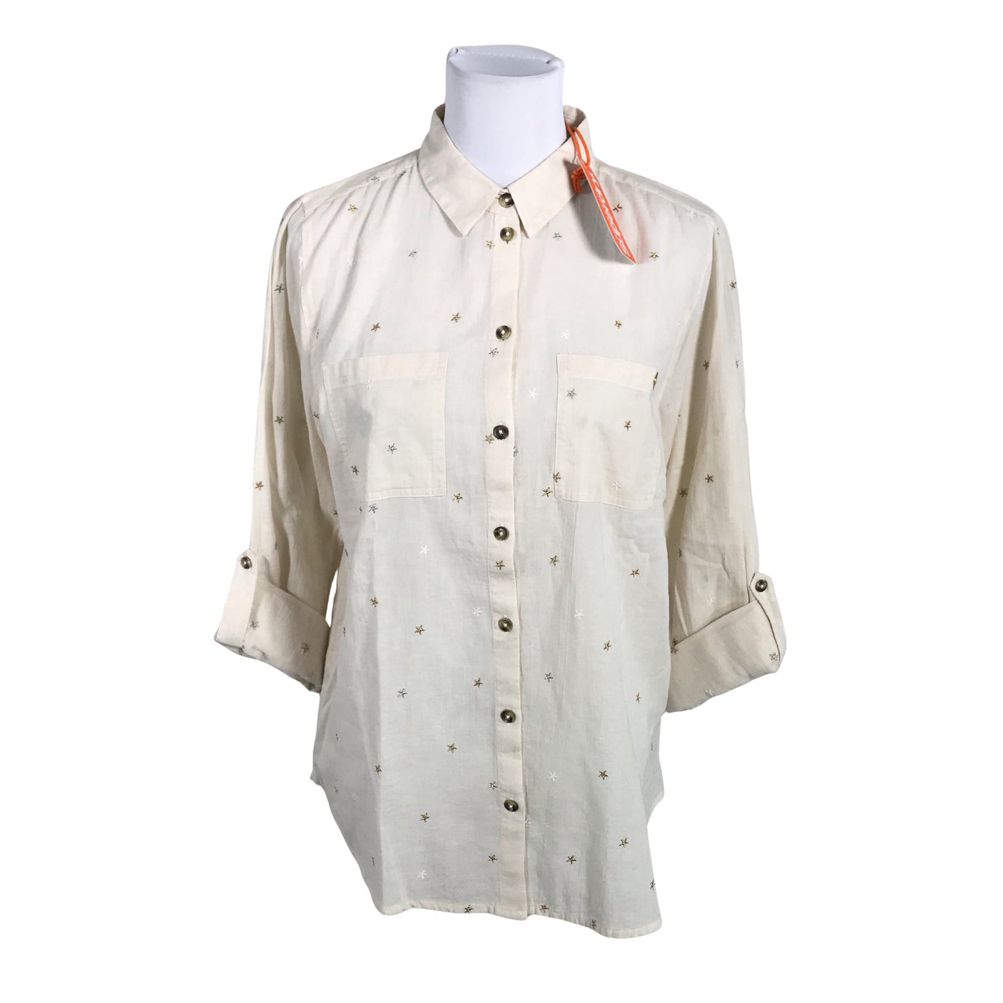 Unisex Superdry - Collared shirt, size 44 - Beige (1)