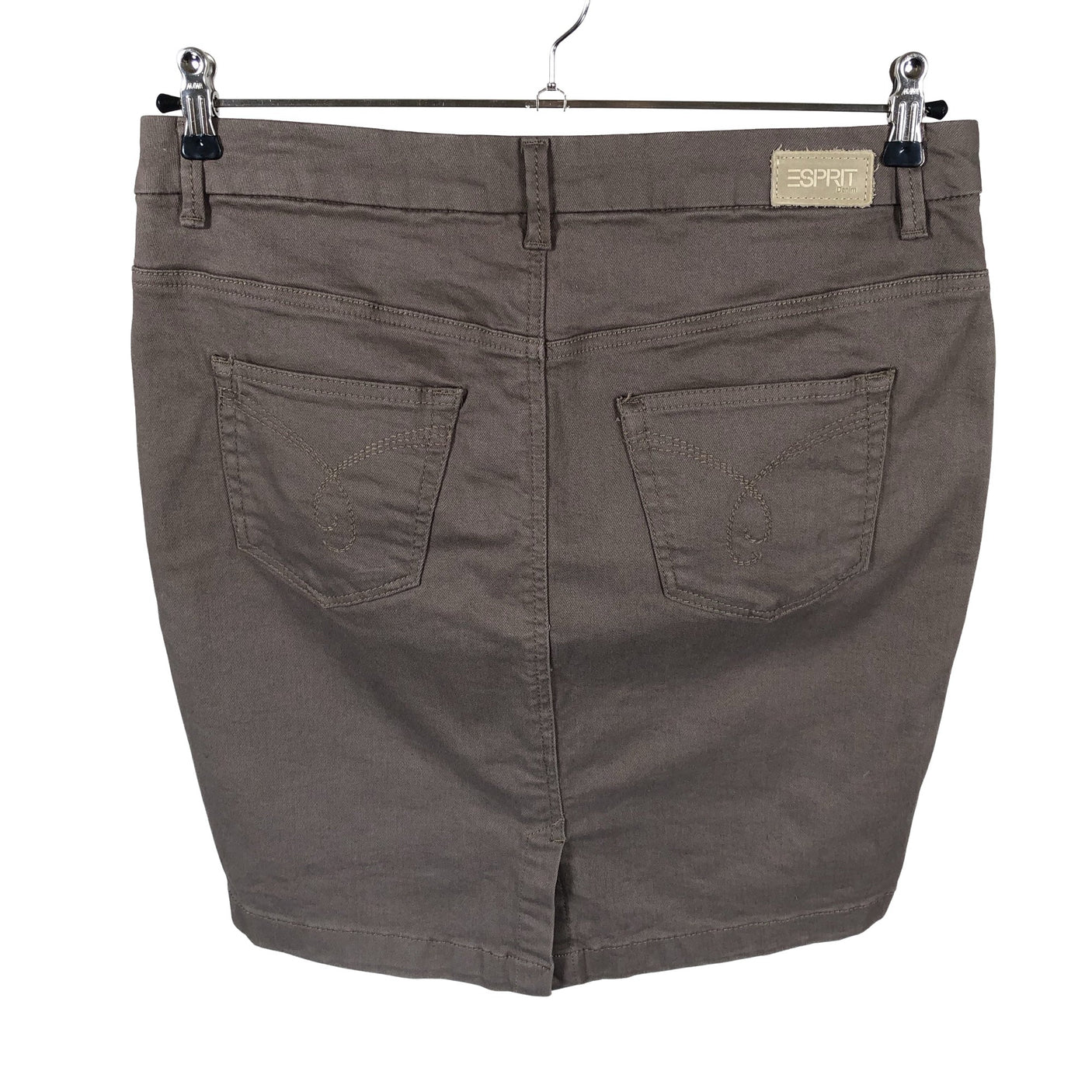 Unisex Esprit - Denim skirt, size 42 - Brown (2)
