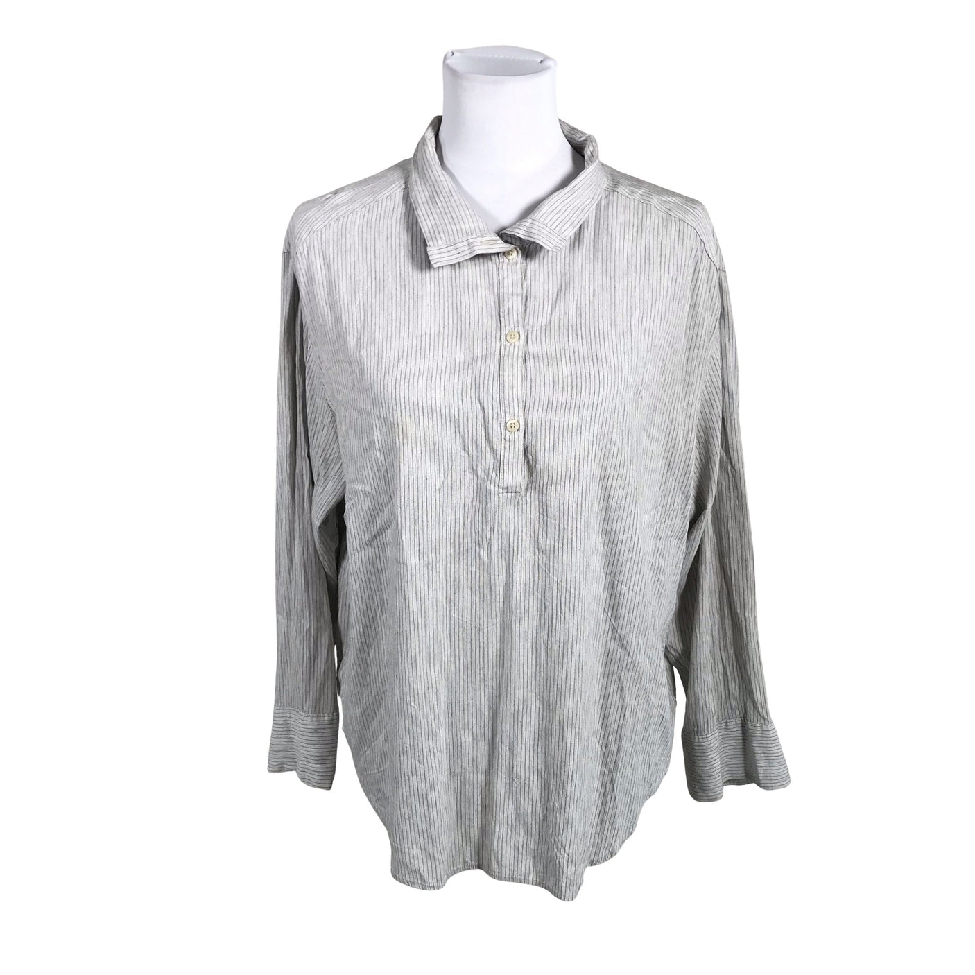 Unisex Massimo Dutti - Collared shirt, size 40 - Beige (1)