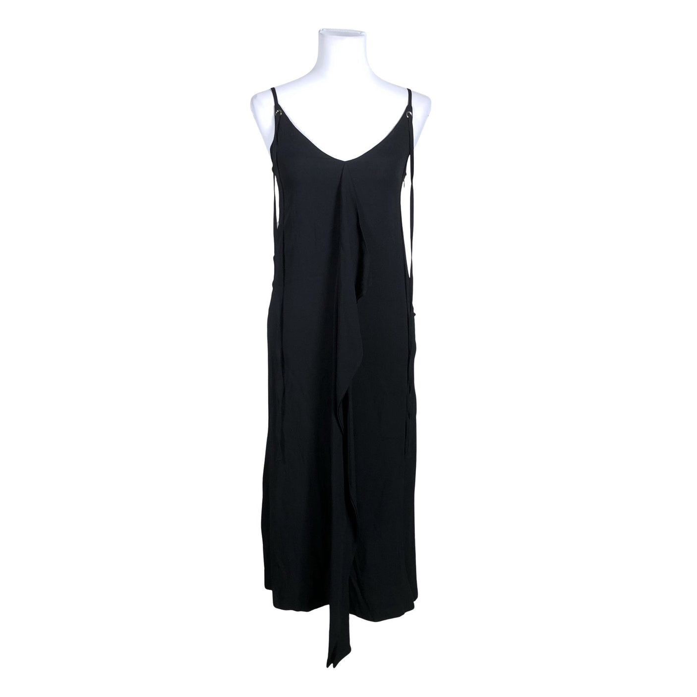 Unisex Massimo Dutti - Schiffon dress, size 36 - Black (1)