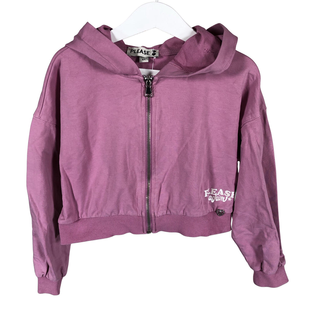 Unisex Please - Hoodie, size 122 - 128 - Light pink (1)