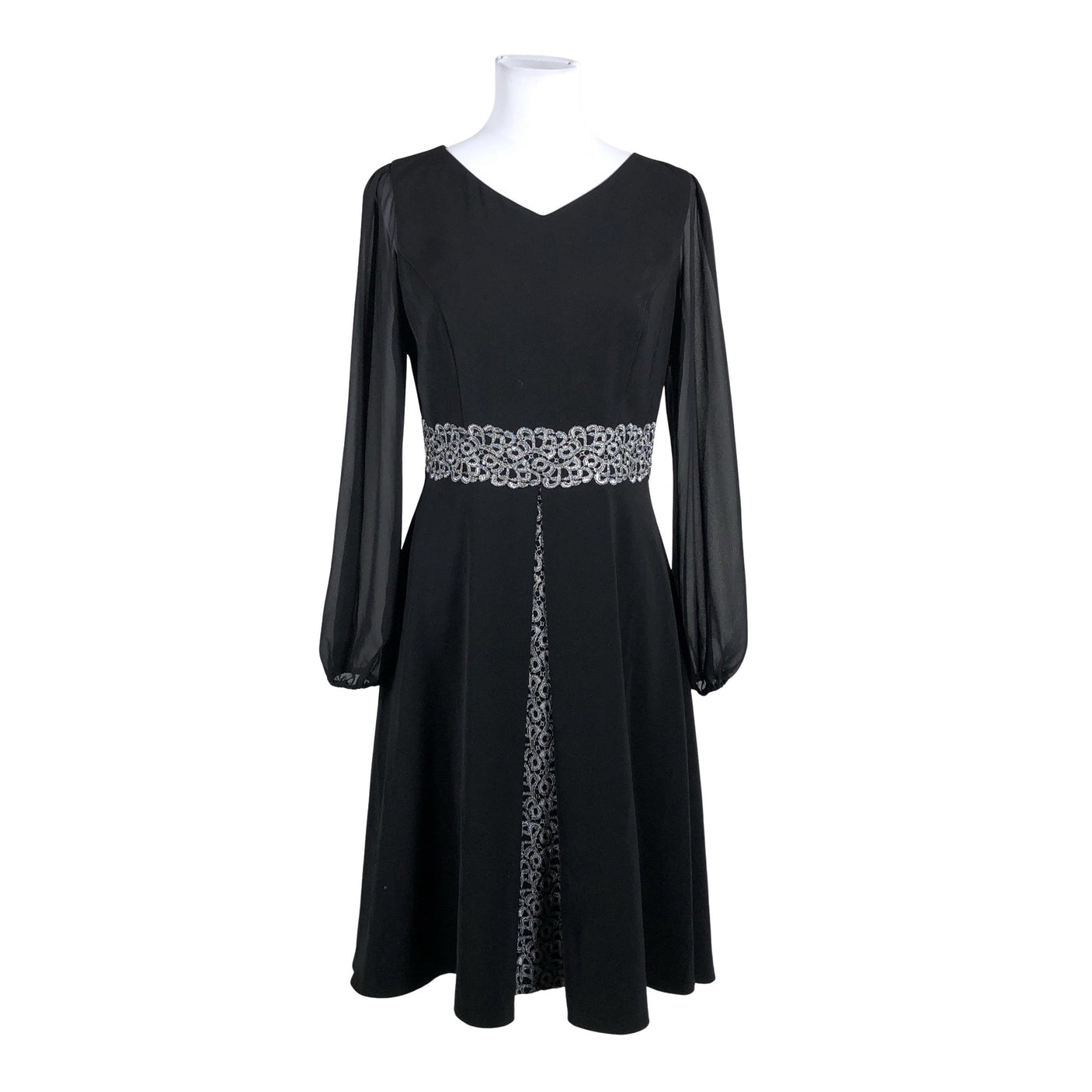 Unisex Mosaic - Party dress, size 38 - Black (1)