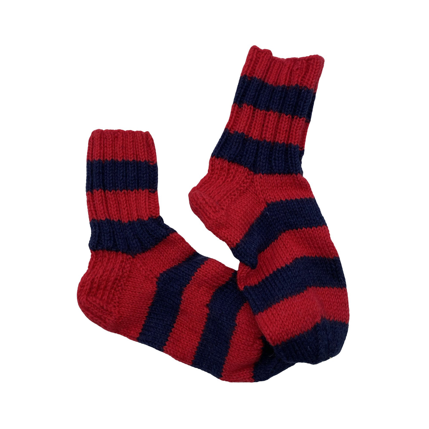 Unisex Handmade - Wool socks, size 36 - Red (1)