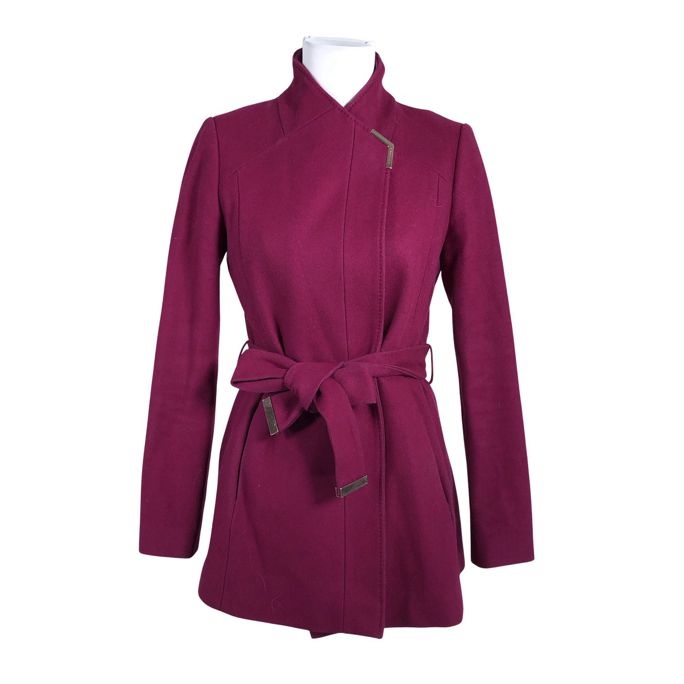 Unisex Ted Baker - Wool coat, size 36 - Violet (1)