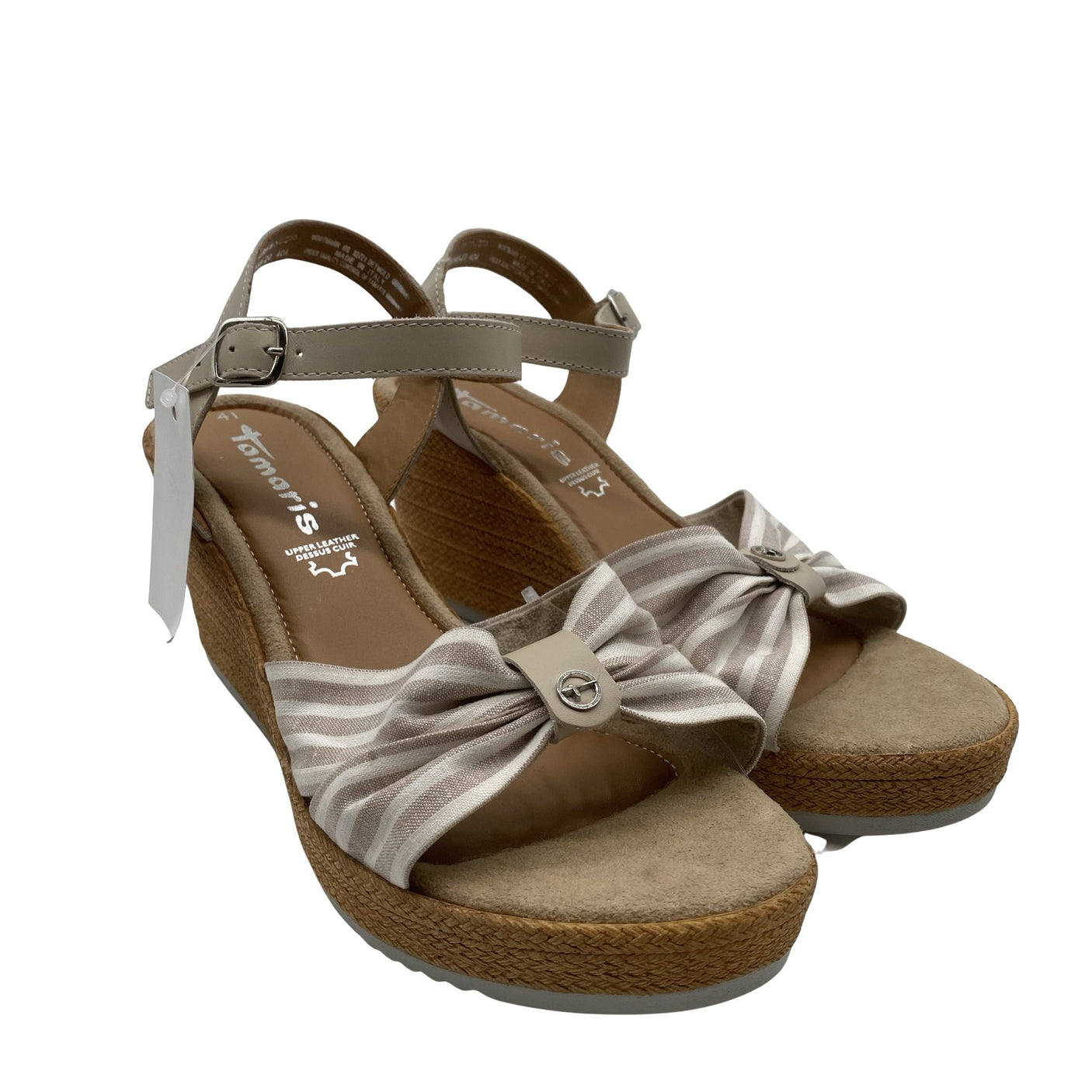 Naisten Tamaris - Wedge sandals, size 41 - Beige (2)