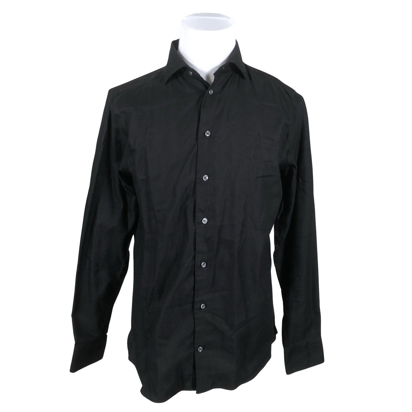 Unisex Riley - Collared shirt, size L - Black (1)