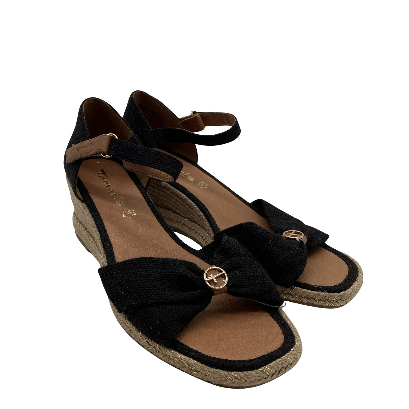 Unisex Tamaris - Wedge sandals, size 40 - Black (2)