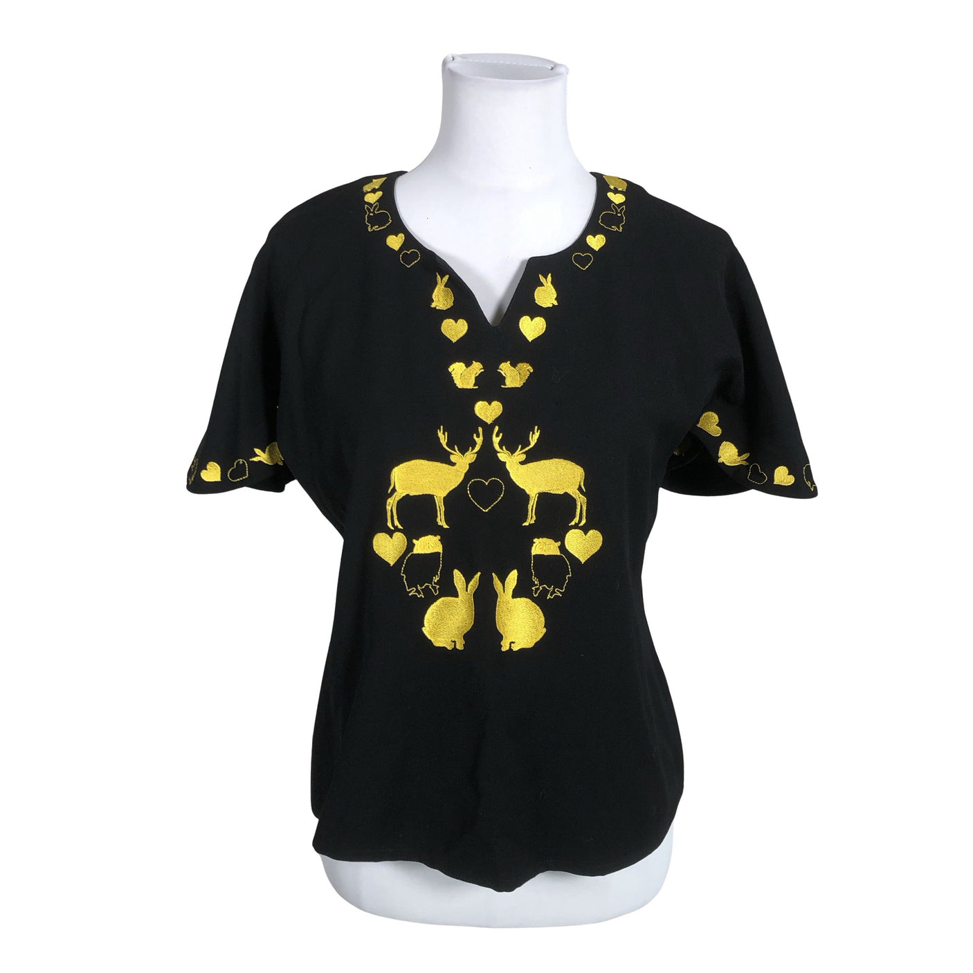 Unisex IVANAhelsinki - Short-sleeved blouse, size 38 - Black (1)