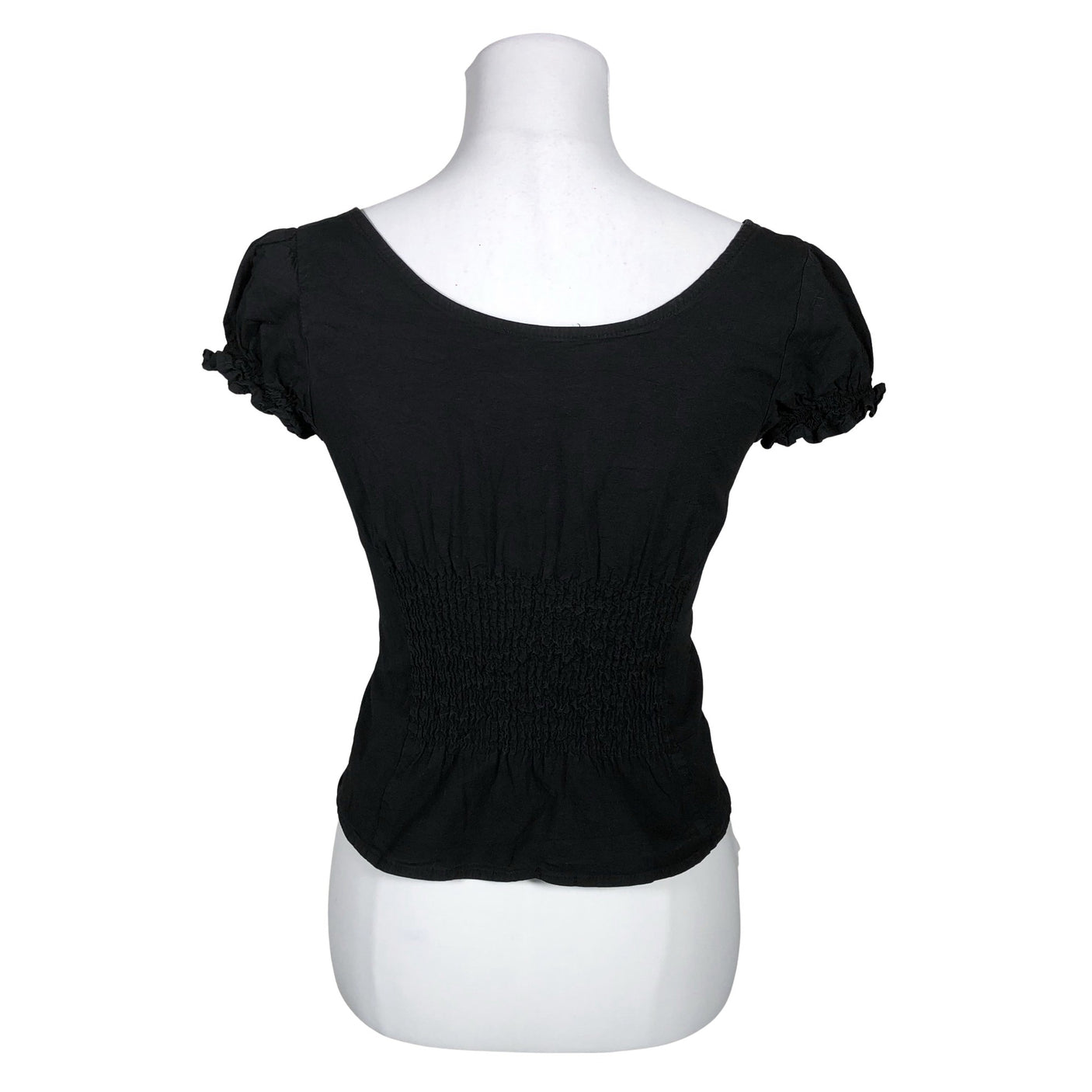 Unisex Collectif - Short-sleeved blouse, size 38 - Black (2)