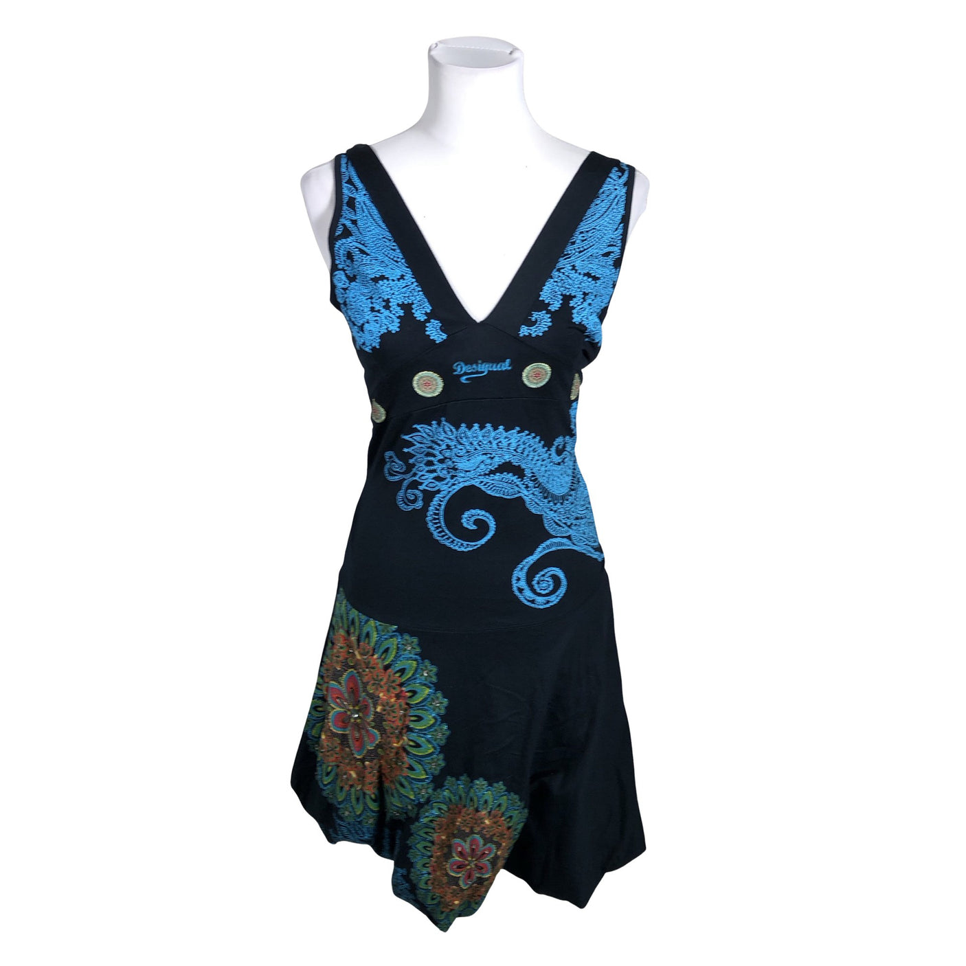Unisex Desigual - Tricot dress, size 36 - Blue (1)