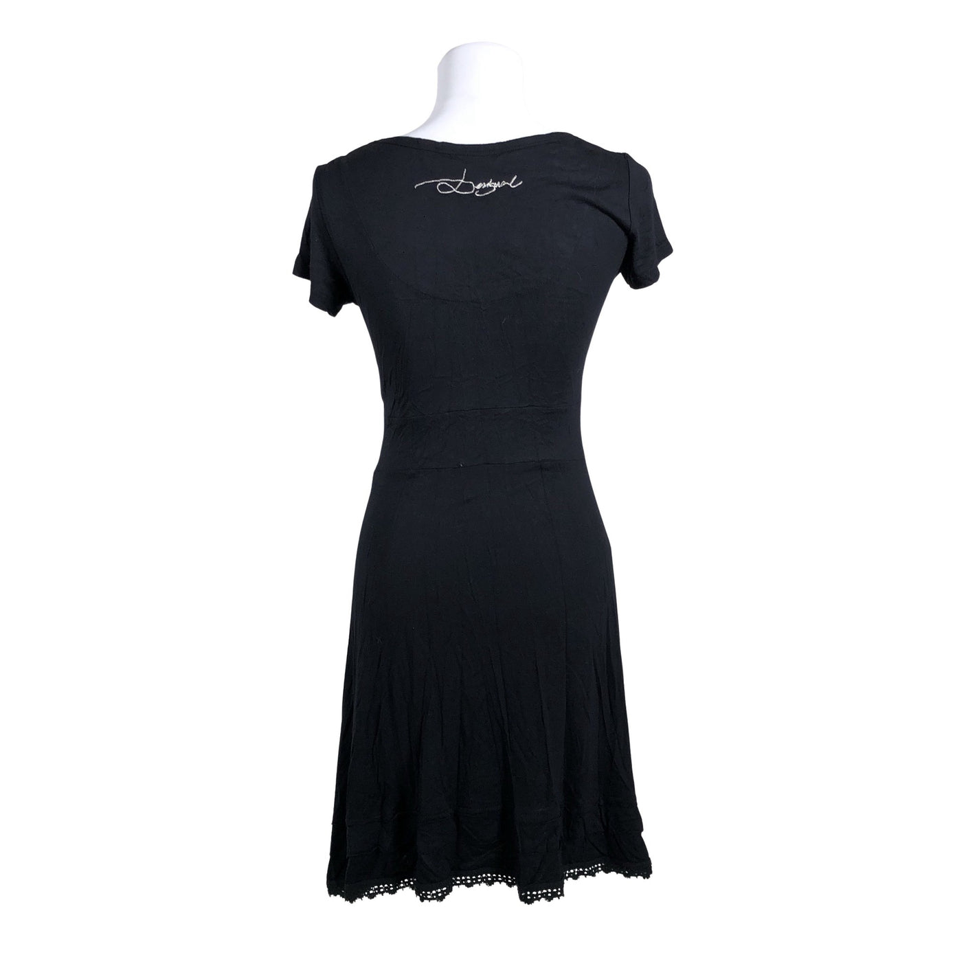 Unisex Desigual - Tricot dress, size 40 - Black (2)