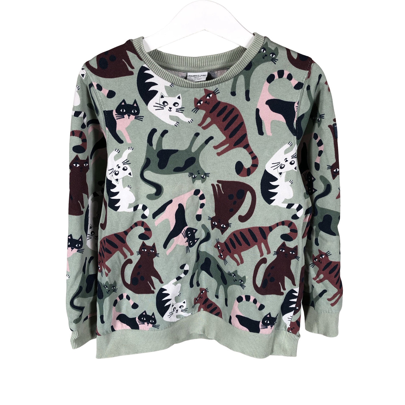 Unisex Polarn O. Pyret - Tricot shirt, size 116 - 122 - Green (1)
