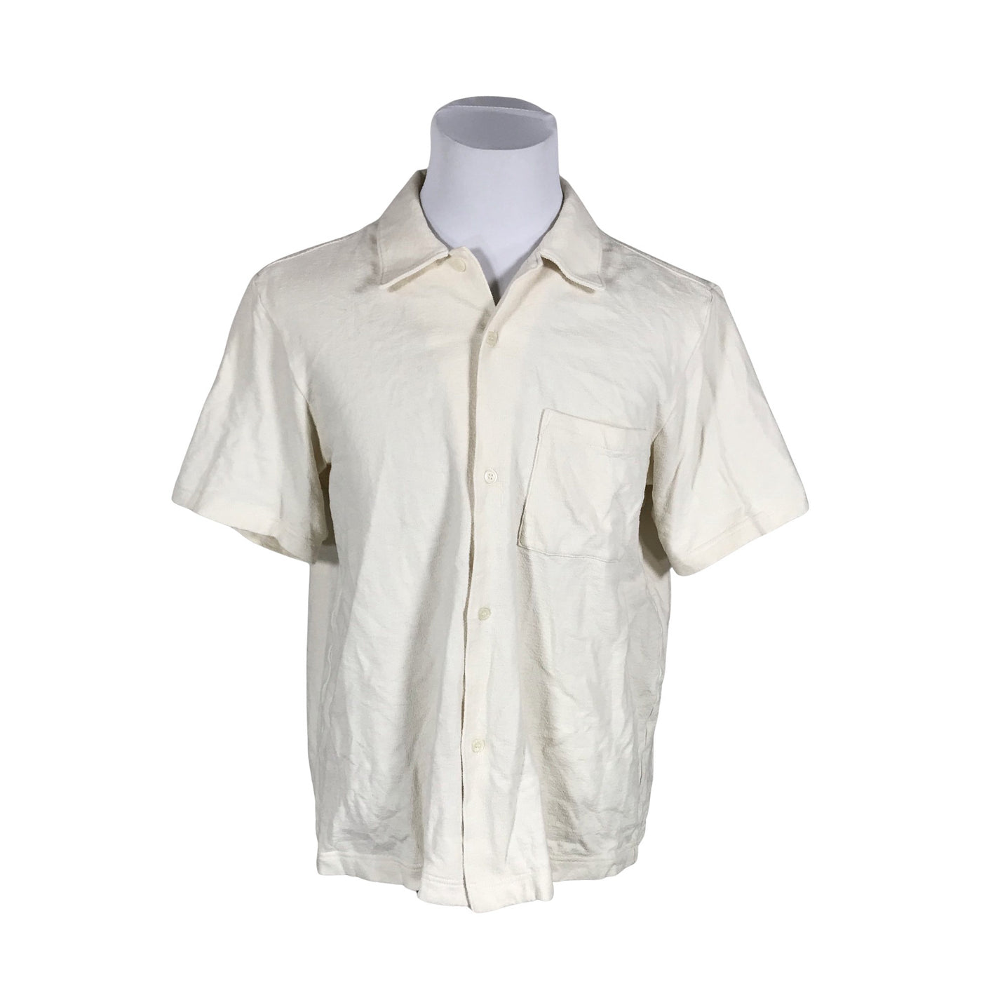 Unisex Arket - Collared shirt, size M - Natural white (1)