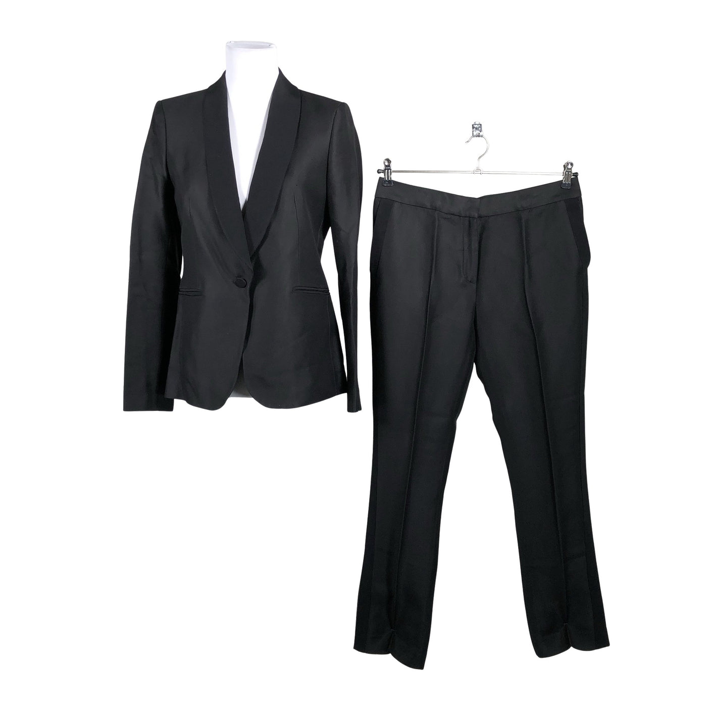 Unisex Massimo Dutti - Suit set, size 38 - Black (1)