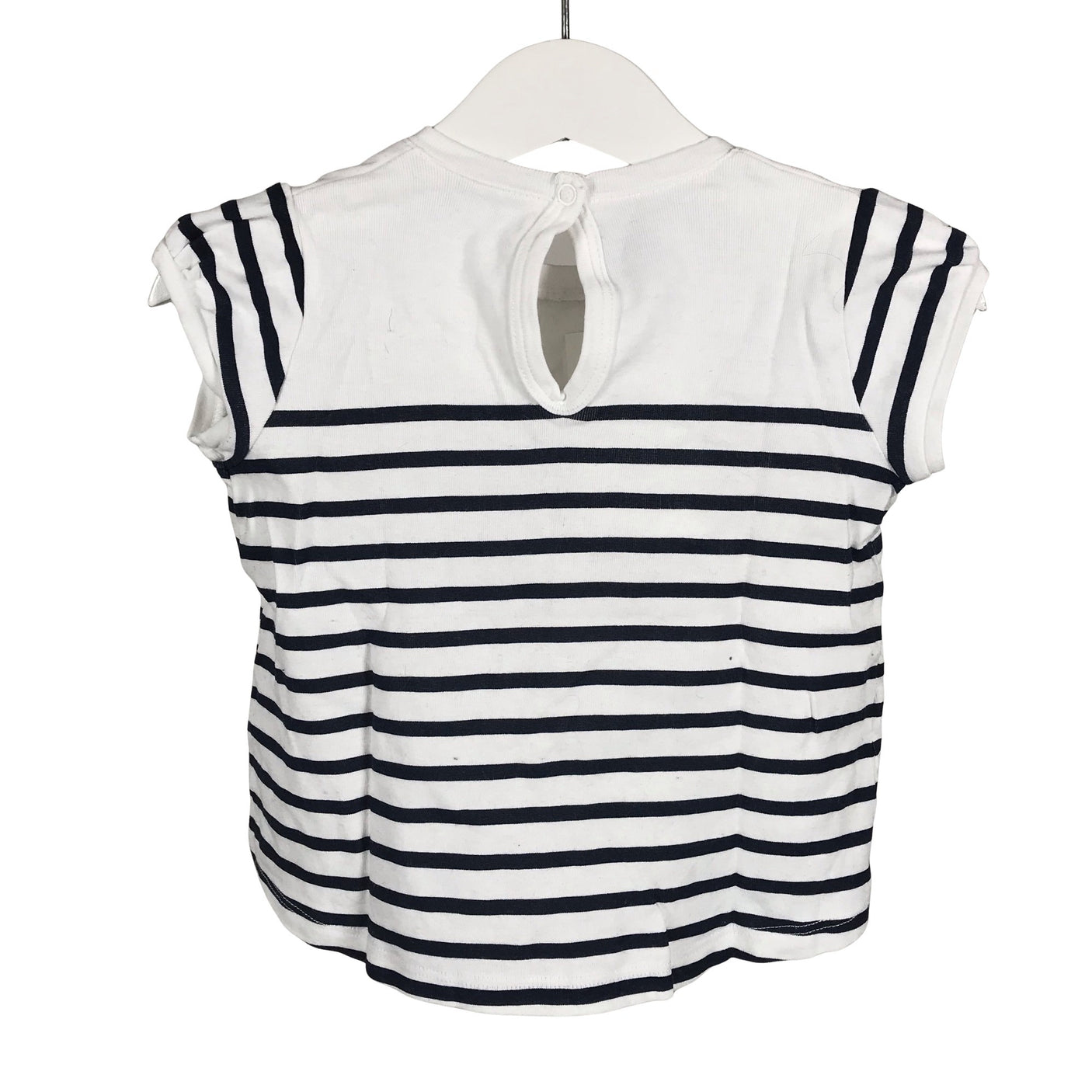 Unisex Petit Bateau - Tricot tunic, size 62 - 68 - White (2)