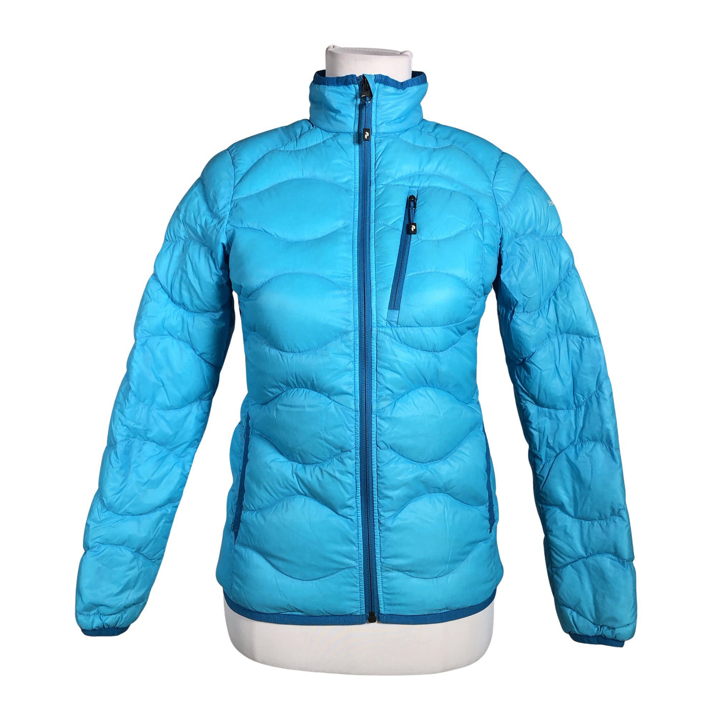 Unisex Peak Performance - Light down jacket, size 34 - Turquoise (1)