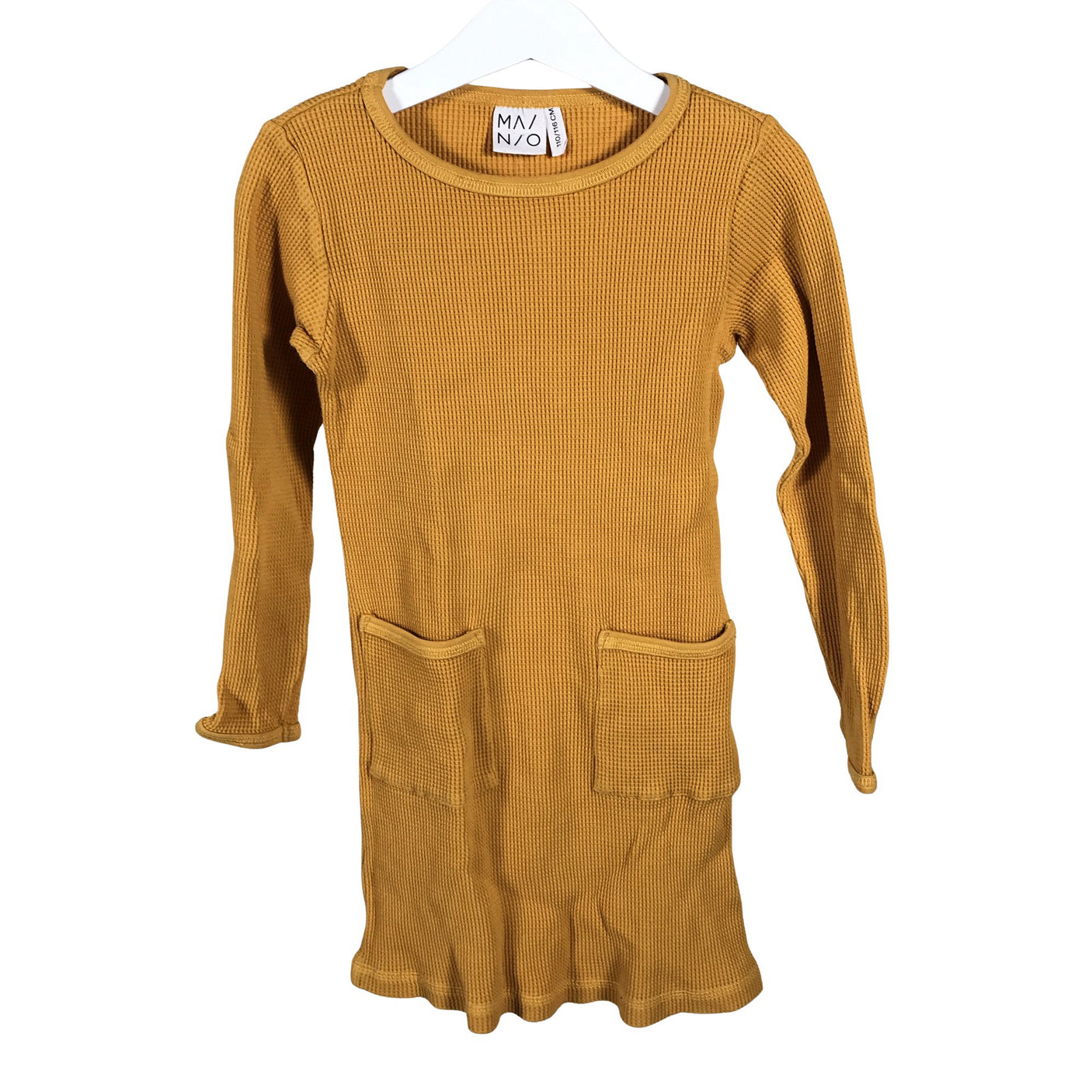 Unisex Mainio - Tricot dress, size 110 - 116 - Yellow (1)