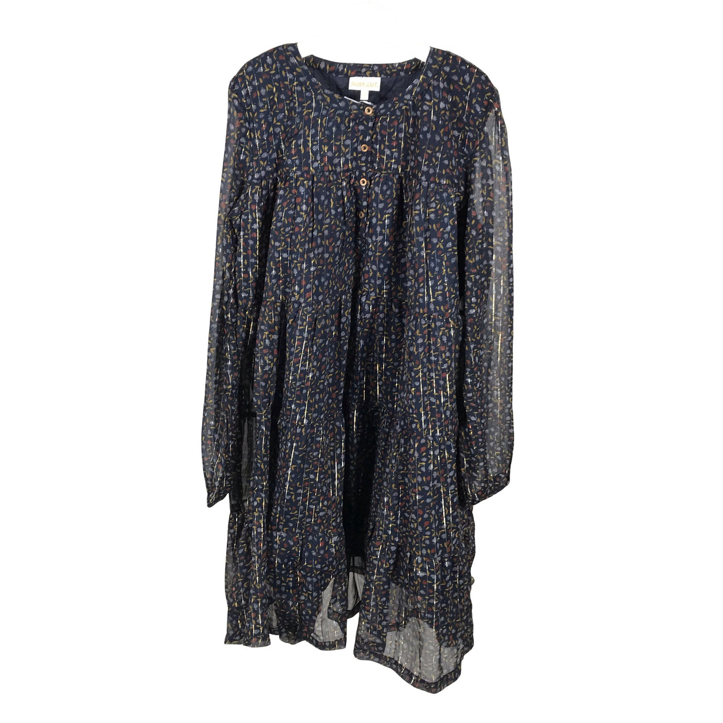 Unisex POMPdeLUX - Schiffon dress, size 158 - 164 - Blue (1)