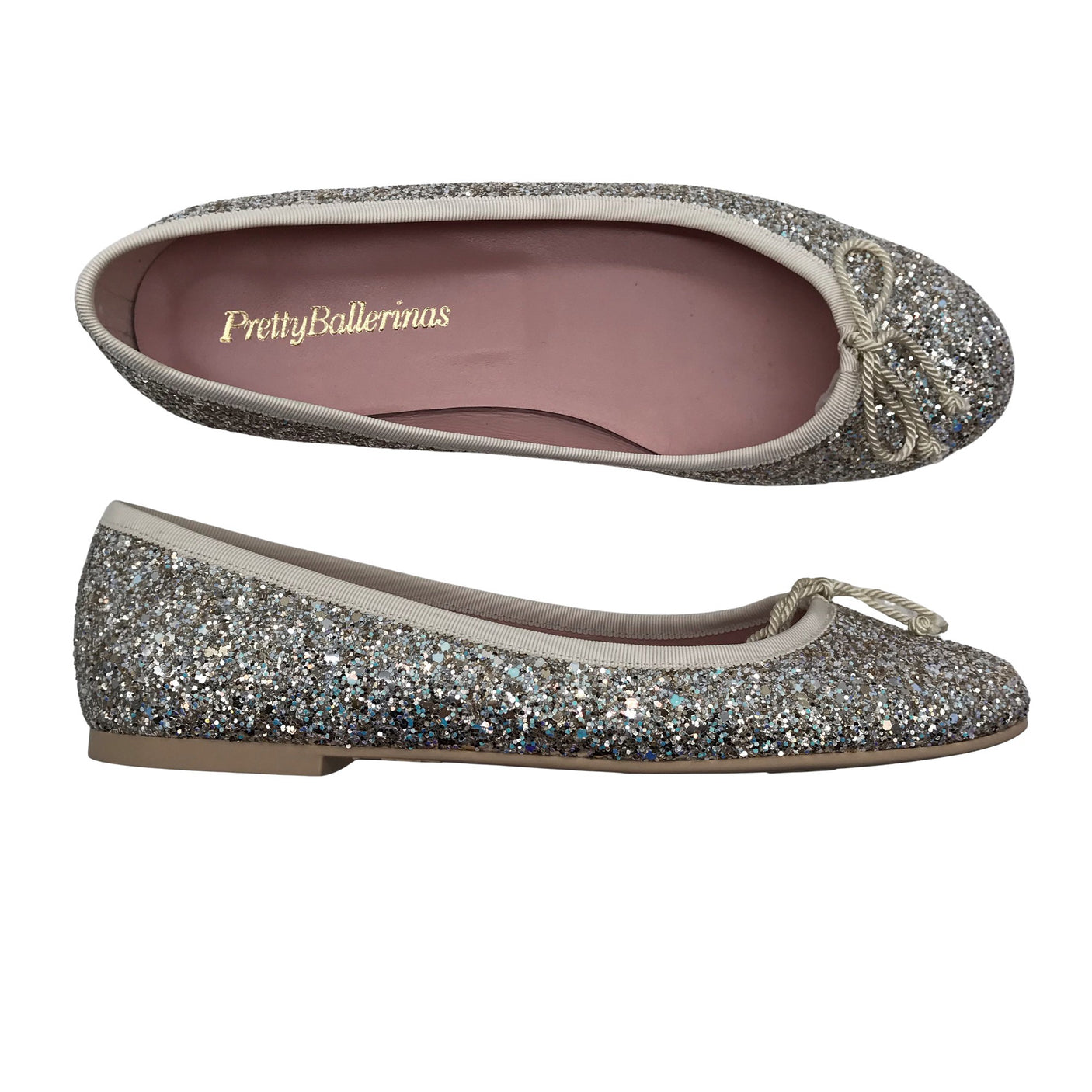 Unisex Pretty Ballerinas - Festive ballerinas, size 39 - Silver (1)