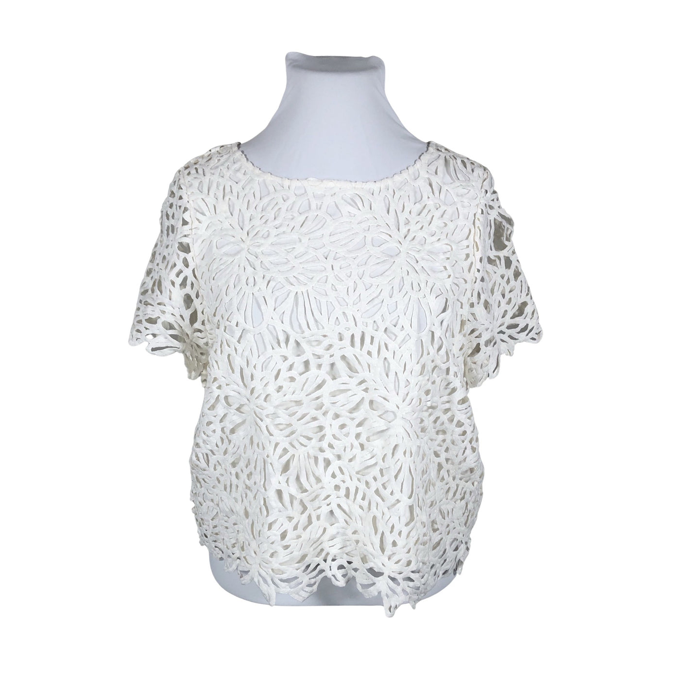 Unisex s.Oliver - Short-sleeved blouse, size 42 - White (1)