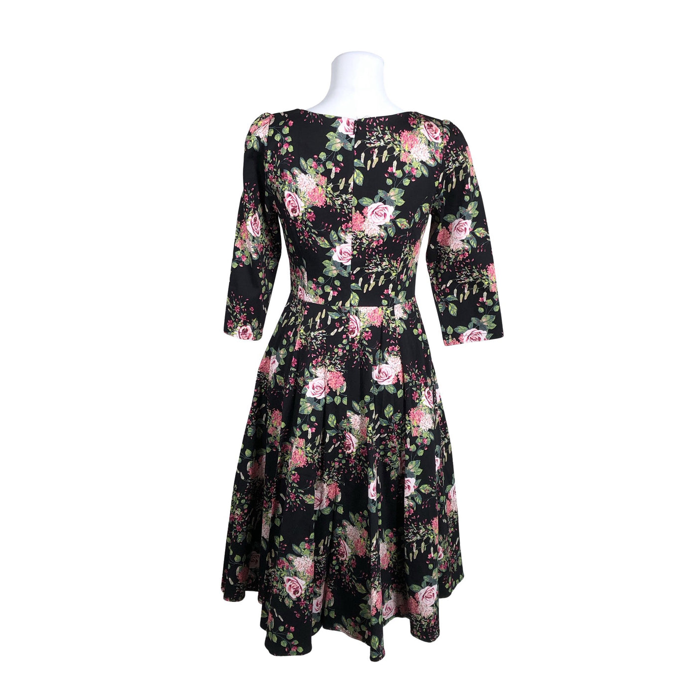 Unisex Hearts & Roses - Dress, size 38 - Black (2)