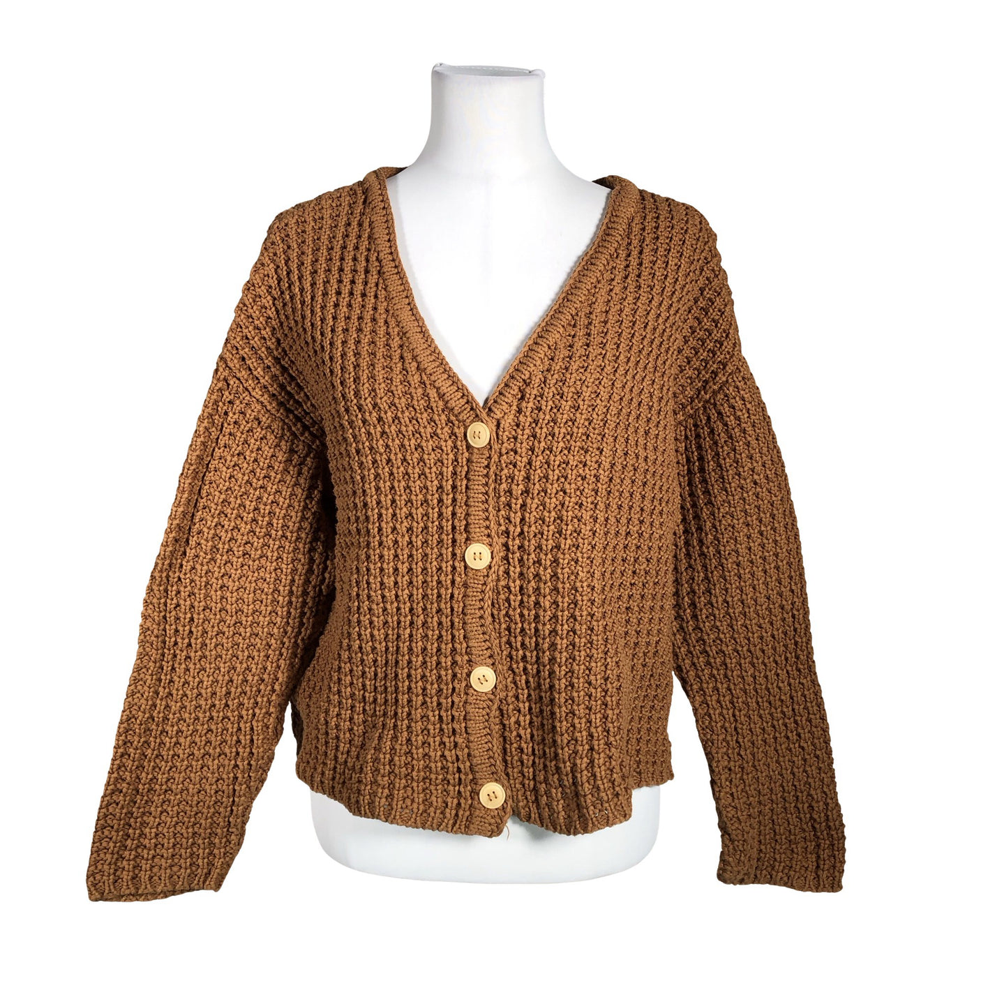 Unisex Twothirds - Cardigan, size 40 - Brown (1)