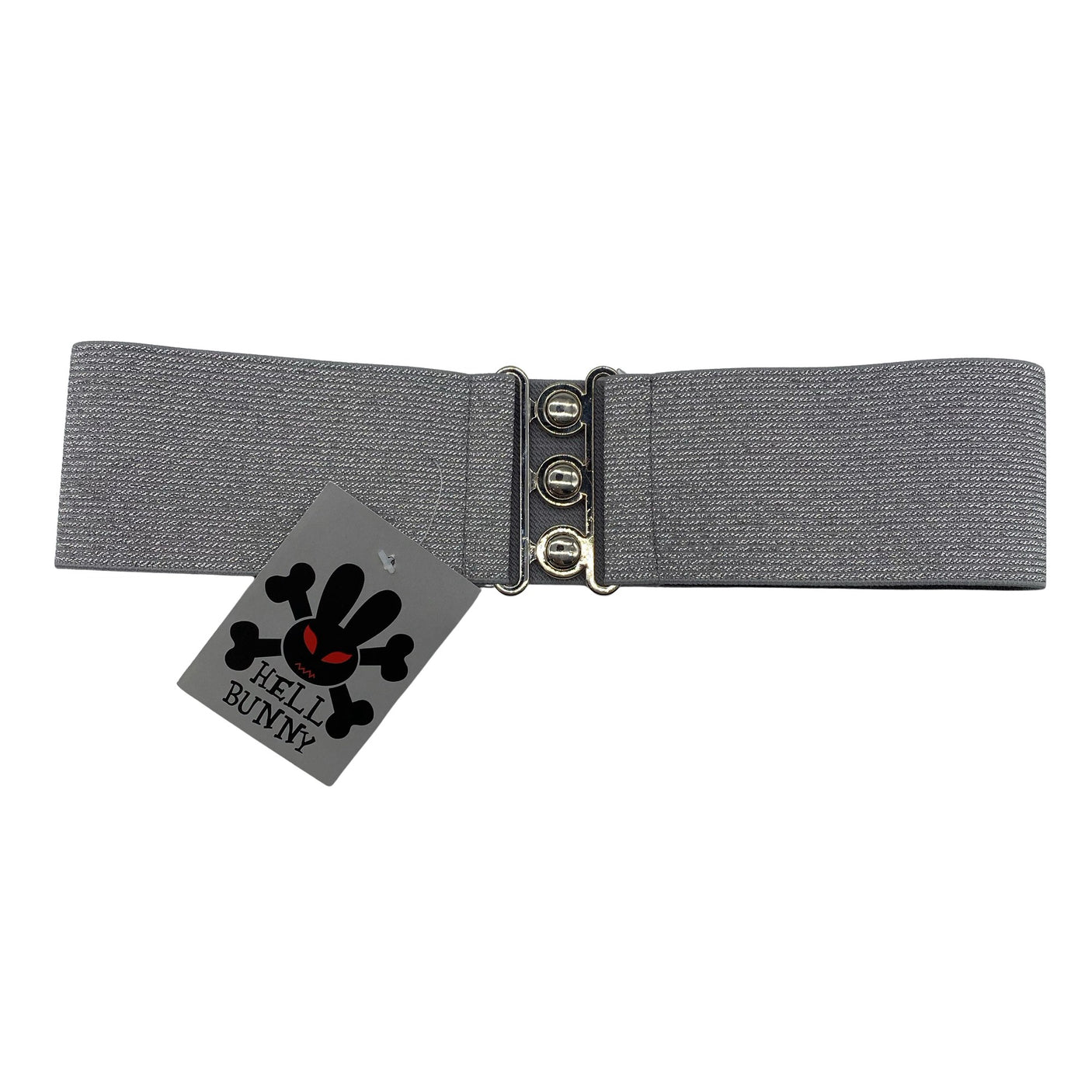 Unisex Hell Bunny - Fabric belt, size Ei kokoa - Silver (1)