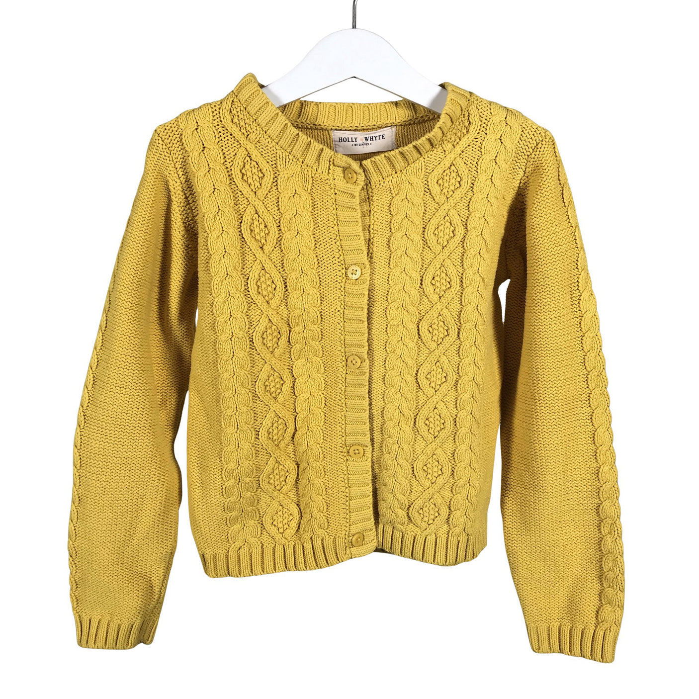 Unisex Holly & Whyte by Lindex - Cardigan, size 122 - 128 - Yellow (1)