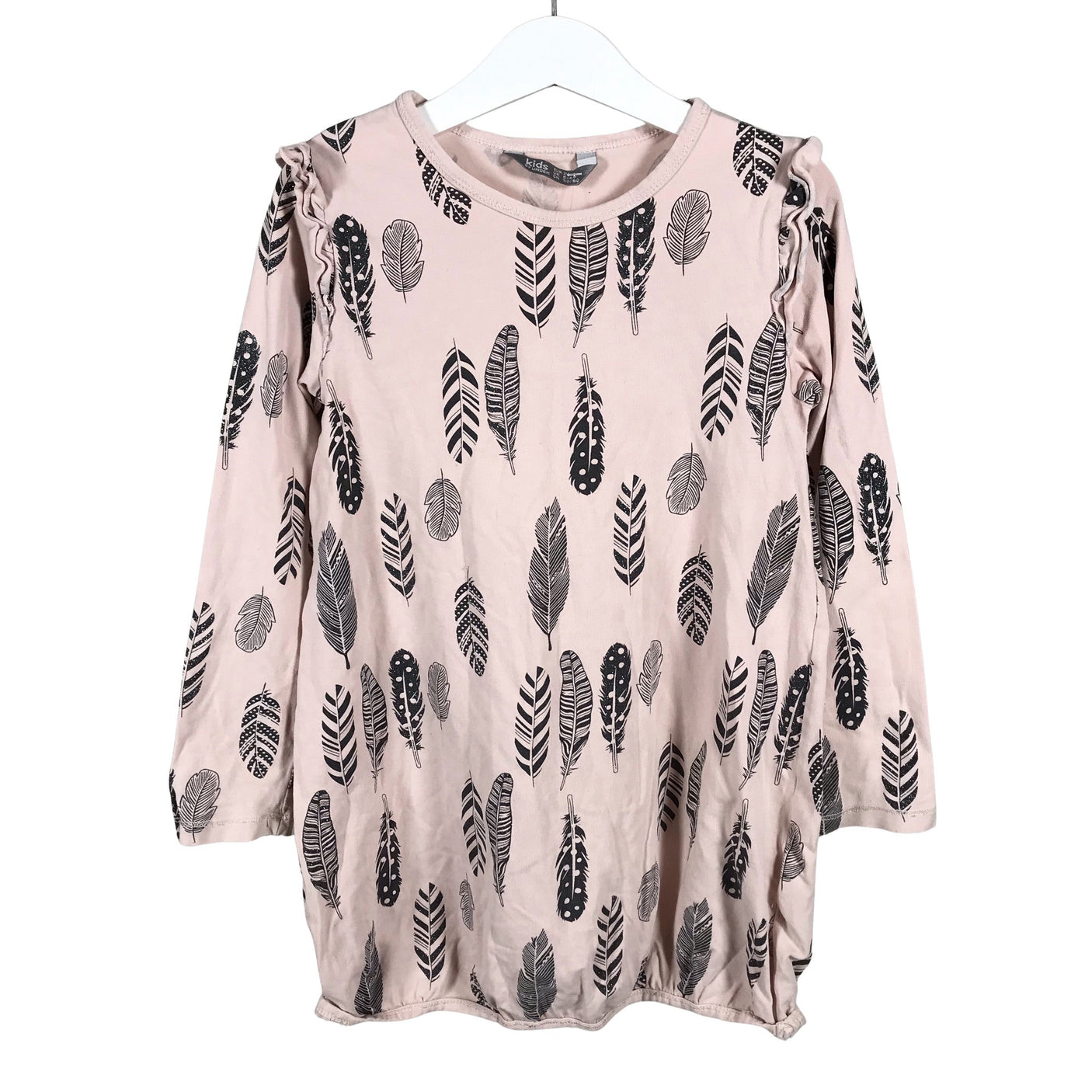Unisex Lindex - Tricot tunic, size 110 - 116 - Light pink (1)