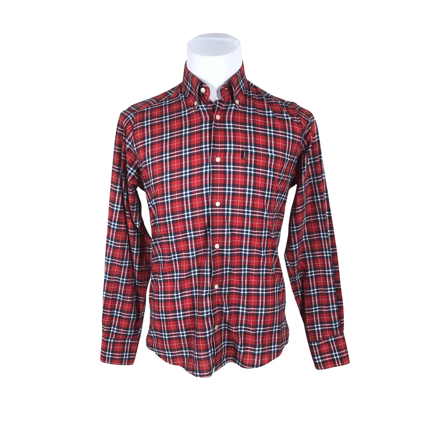Unisex Barbour - Collared shirt, size S - Red (1)