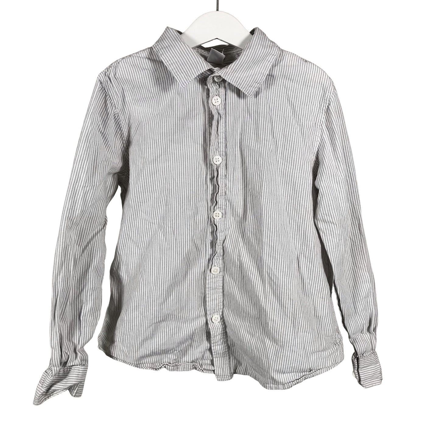Unisex Lindex - Collared shirt, size 134 - 140 - Gray (1)