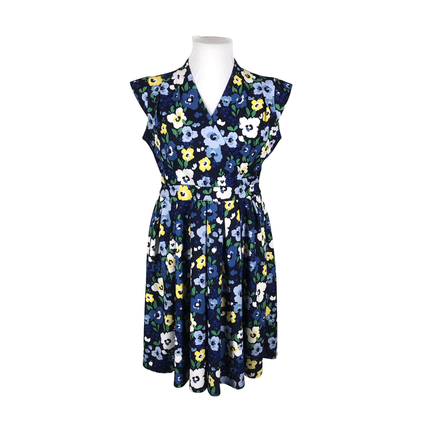 Unisex Lady Vintage - Tricot dress, size 46 - Blue (1)