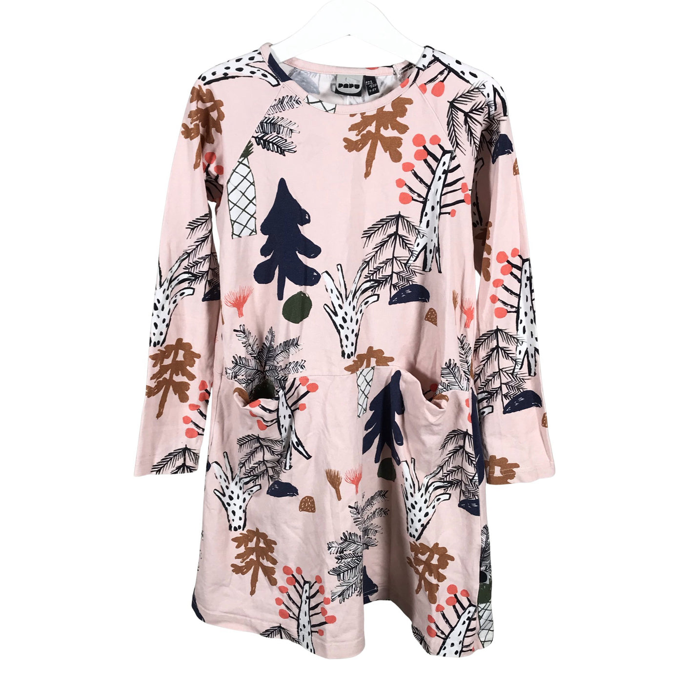 Unisex Papu - Tricot shirt, size 122 - 128 - Light pink (1)
