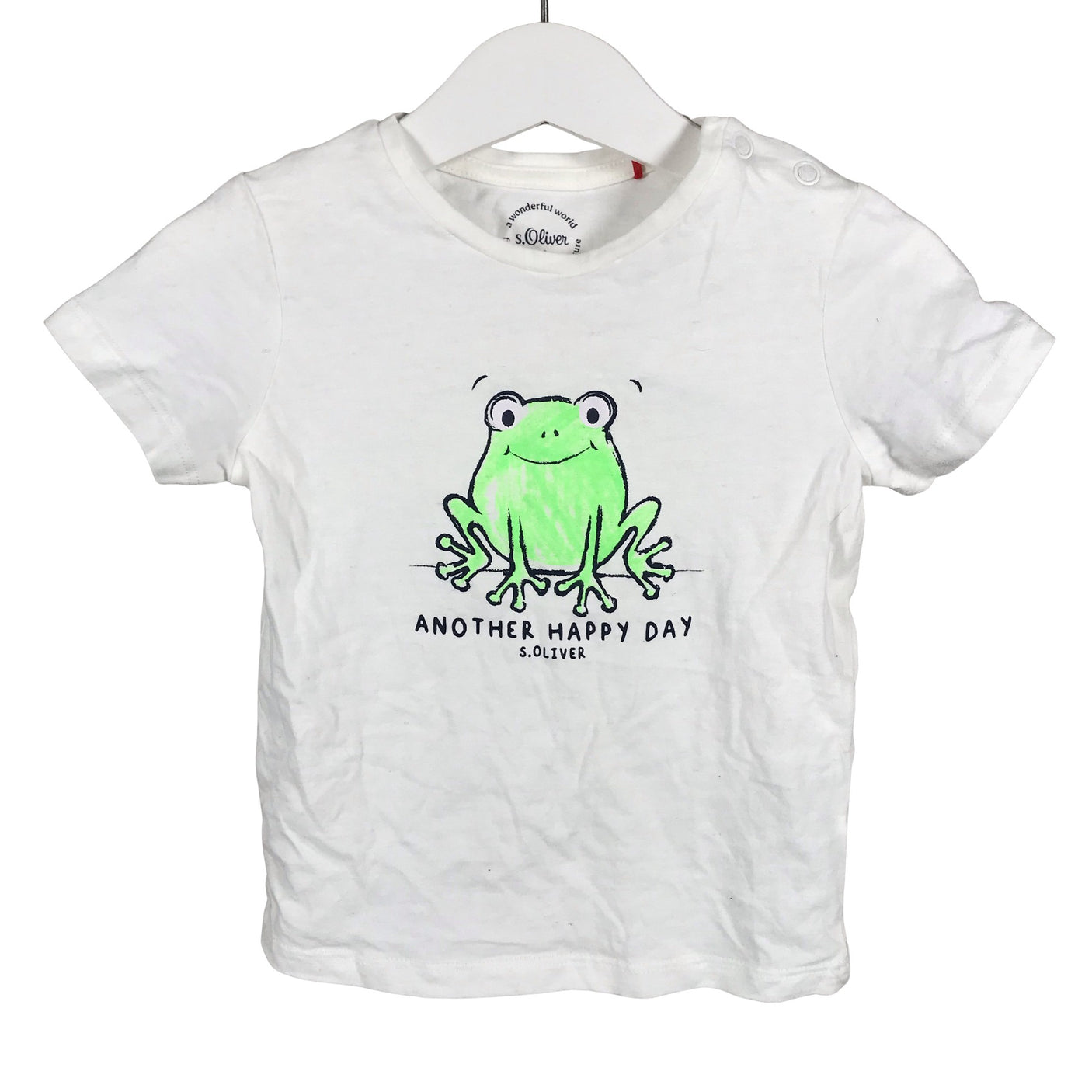 Unisex s.Oliver - T-shirt, size 86 - 92 - White (1)