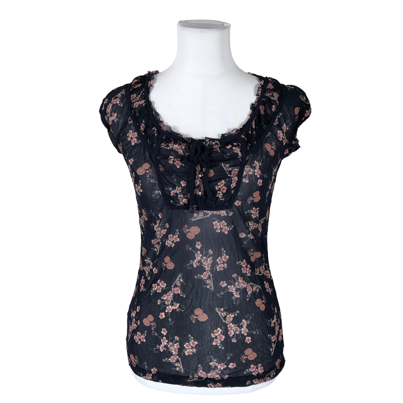 Unisex Mexx - Short-sleeved blouse, size 40 - Blue (1)