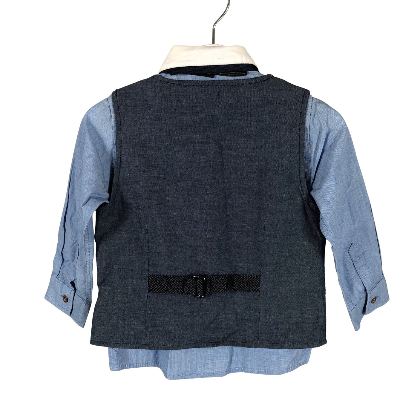 Unisex Next - Collared shirt, size 86 - 92 - Light blue (2)