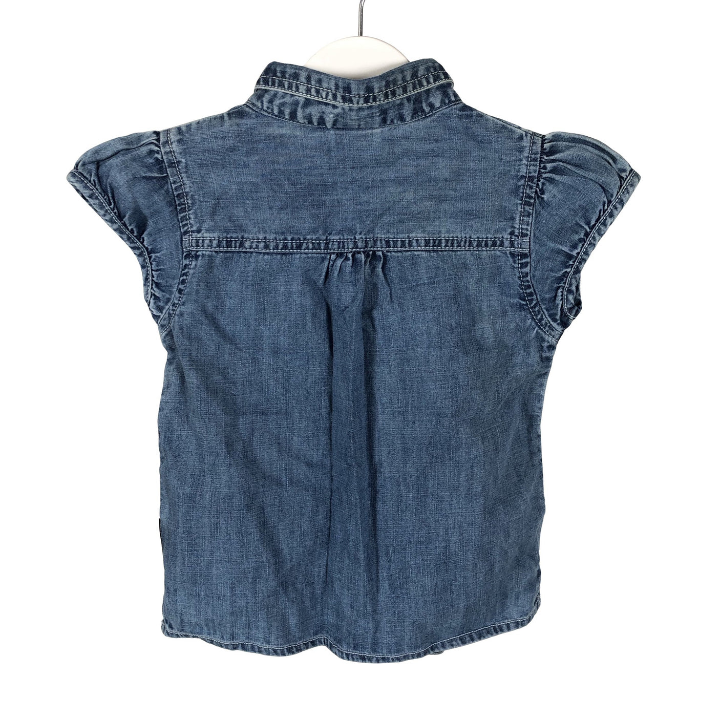 Unisex Polarn O. Pyret - Denim shirt, size 98 - 104 - Blue (2)