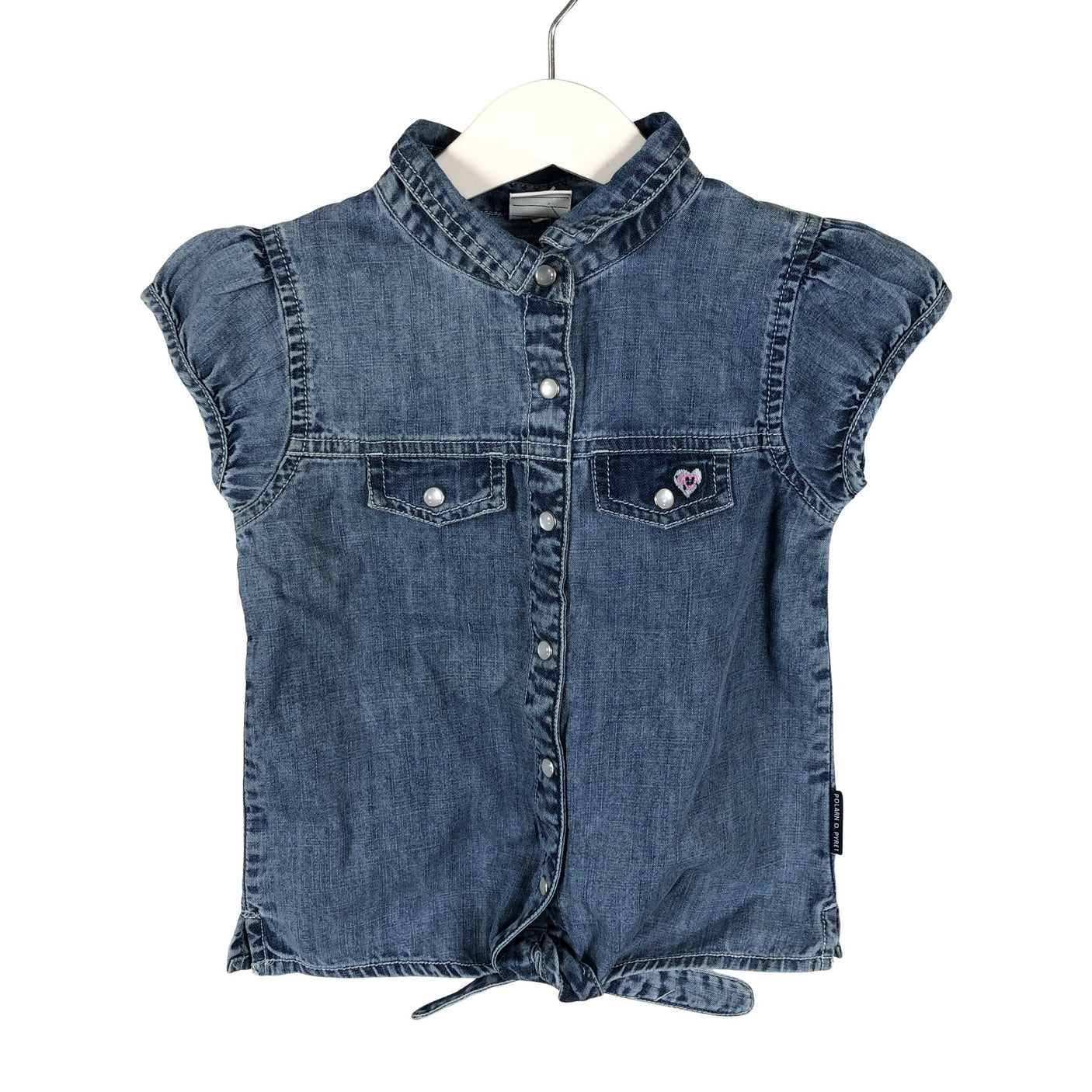 Unisex Polarn O. Pyret - Denim shirt, size 98 - 104 - Blue (1)