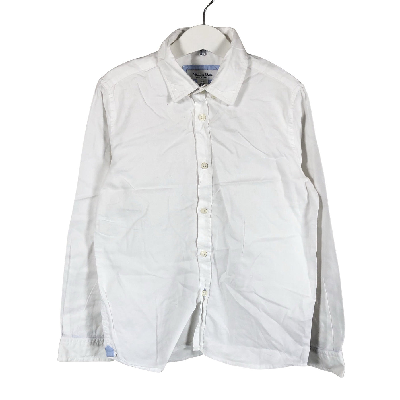 Unisex Massimo Dutti - Collared shirt, size 122 - 128 - White (1)