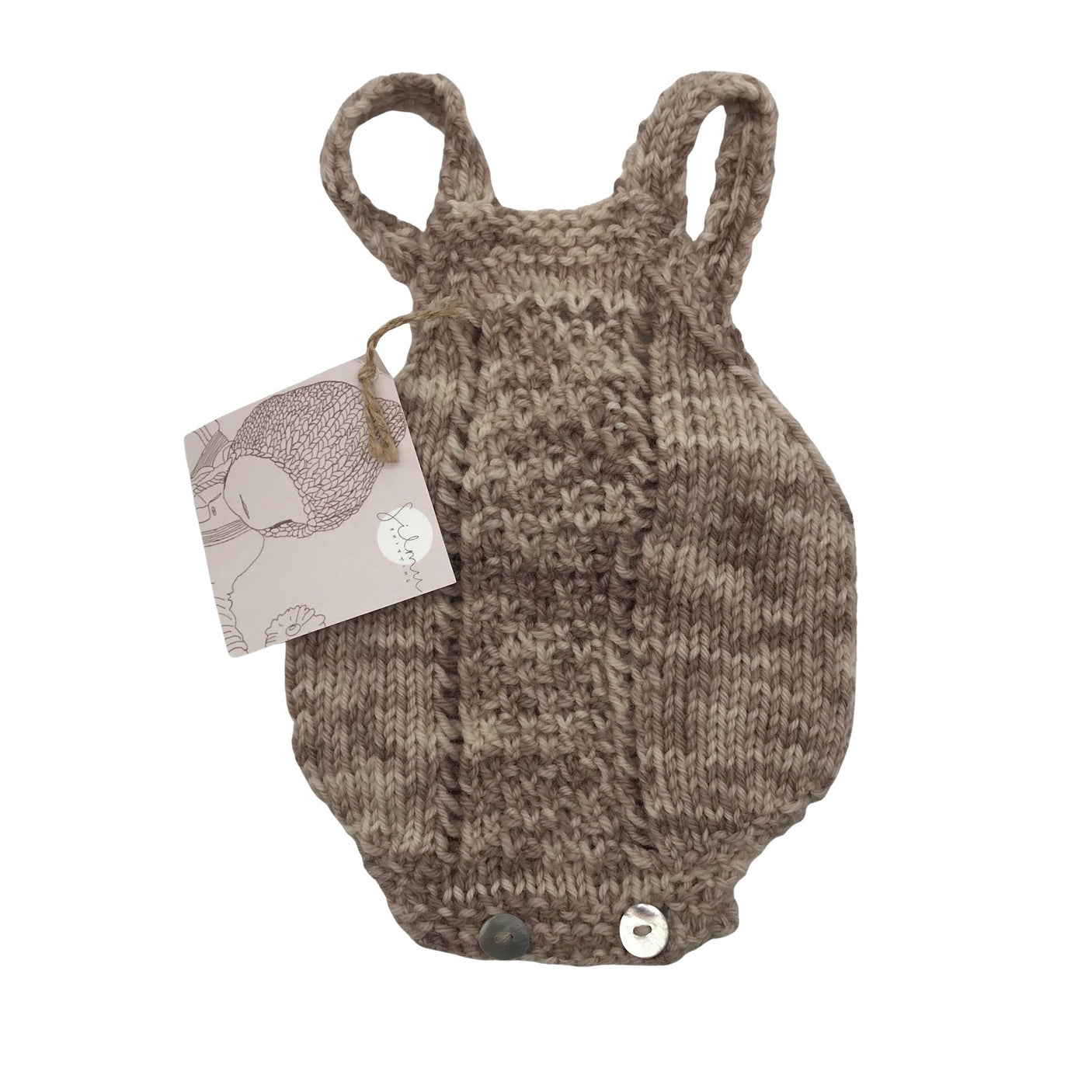 Unisex Handmade - Overalls, size 50 - 56 - Beige (1)