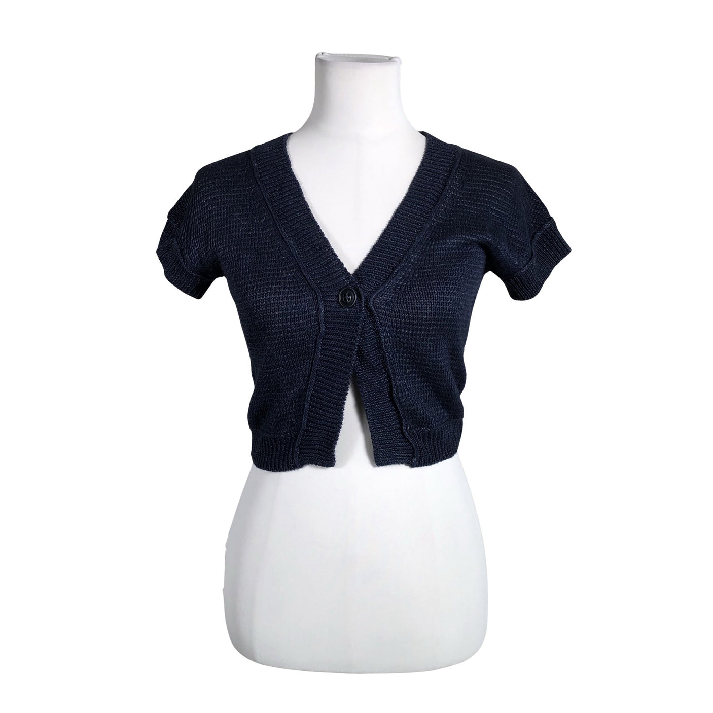 Unisex Marc O'Polo - Knit bolero jacket, size 34 - Blue (1)