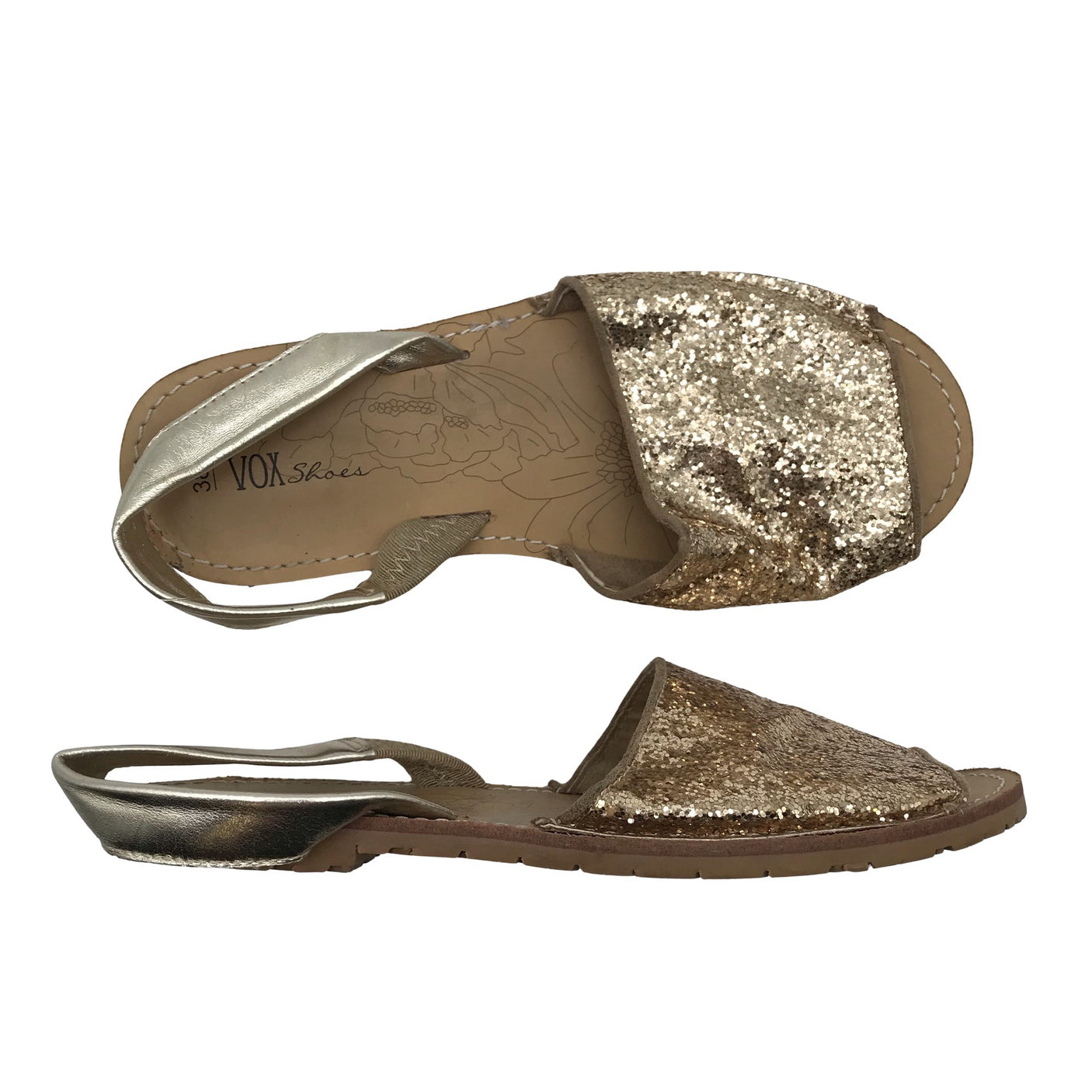 Unisex Vox Shoes - Sandals, size 38 - Gold (1)