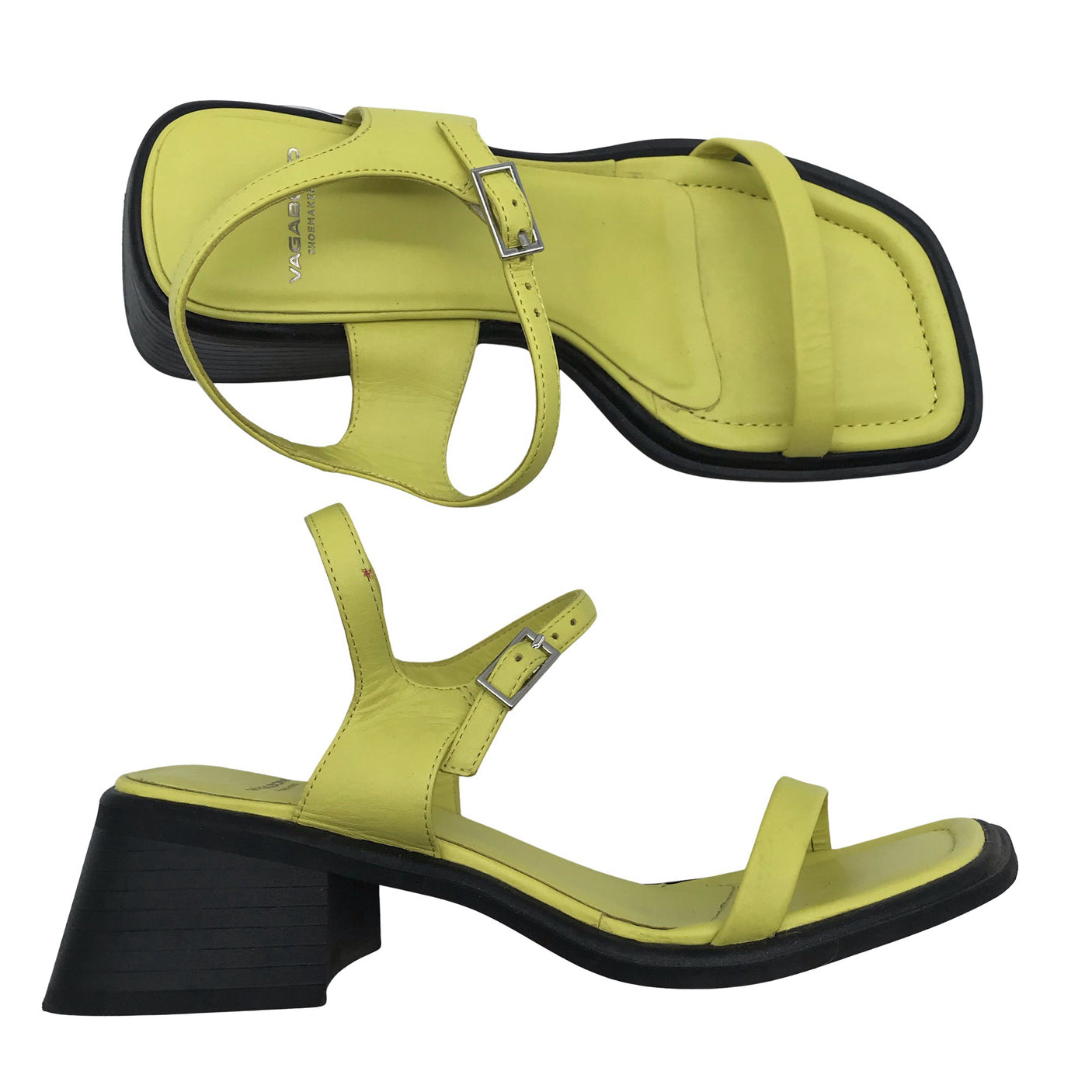 Unisex Vagabond - Heeled sandals, size 38 - Yellow (1)
