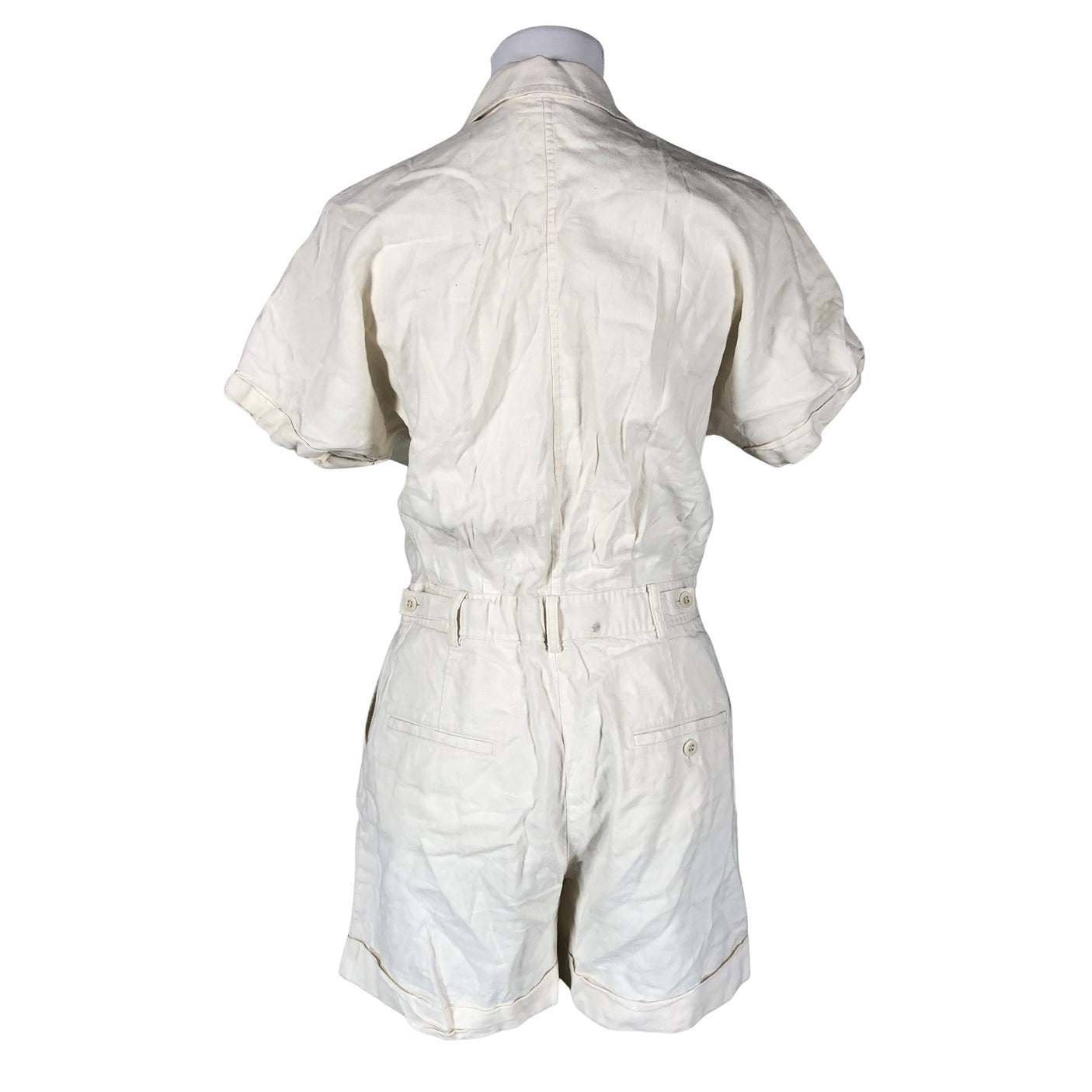 Unisex Comptoir des cotonniers - Short overalls, size 36 - Natural white (2)