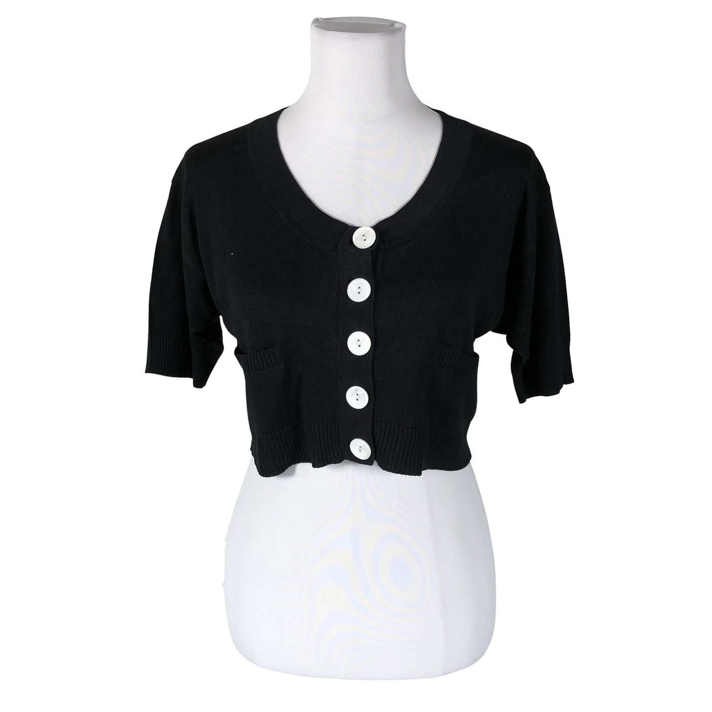 Unisex Marimekko - Knit bolero jacket, size 38 - Black (1)