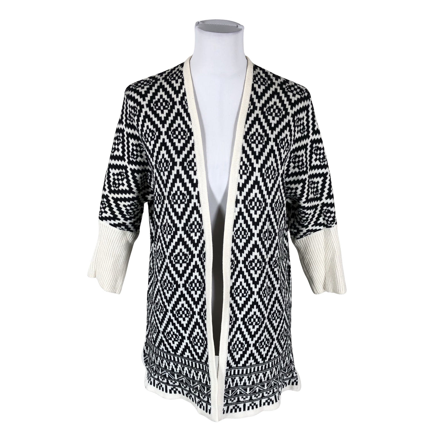 Unisex Cut & Pret - Cardigan, size 36 - Black (2)