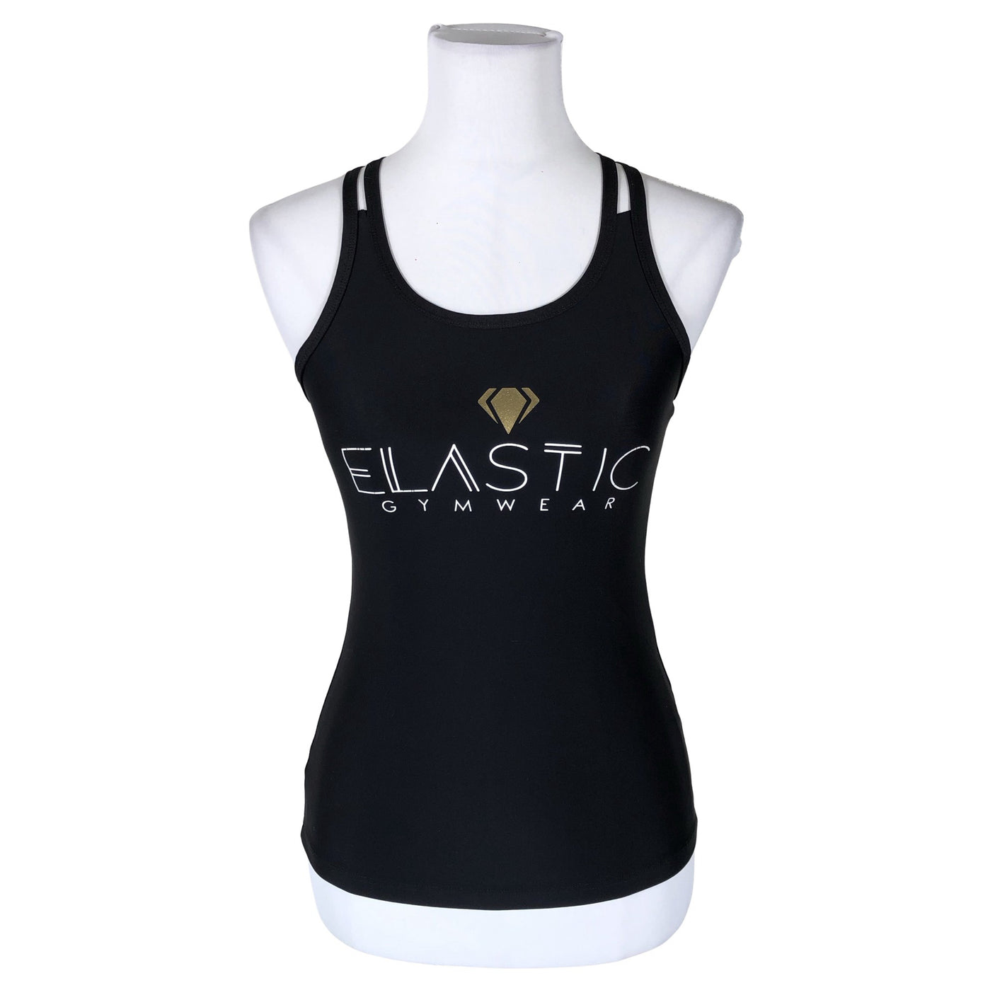 Unisex Elastic Gymwear - Sports top, size 32 - Black (1)