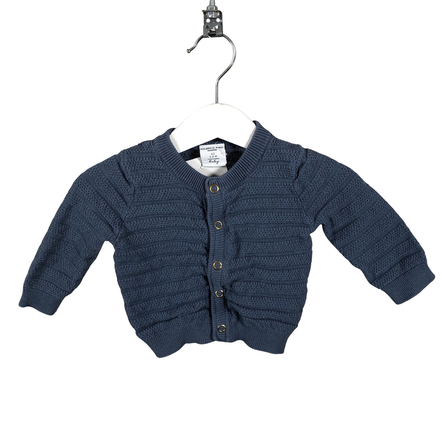 Unisex Polarn O. Pyret - Cardigan, size 56 - 62 - Blue (1)